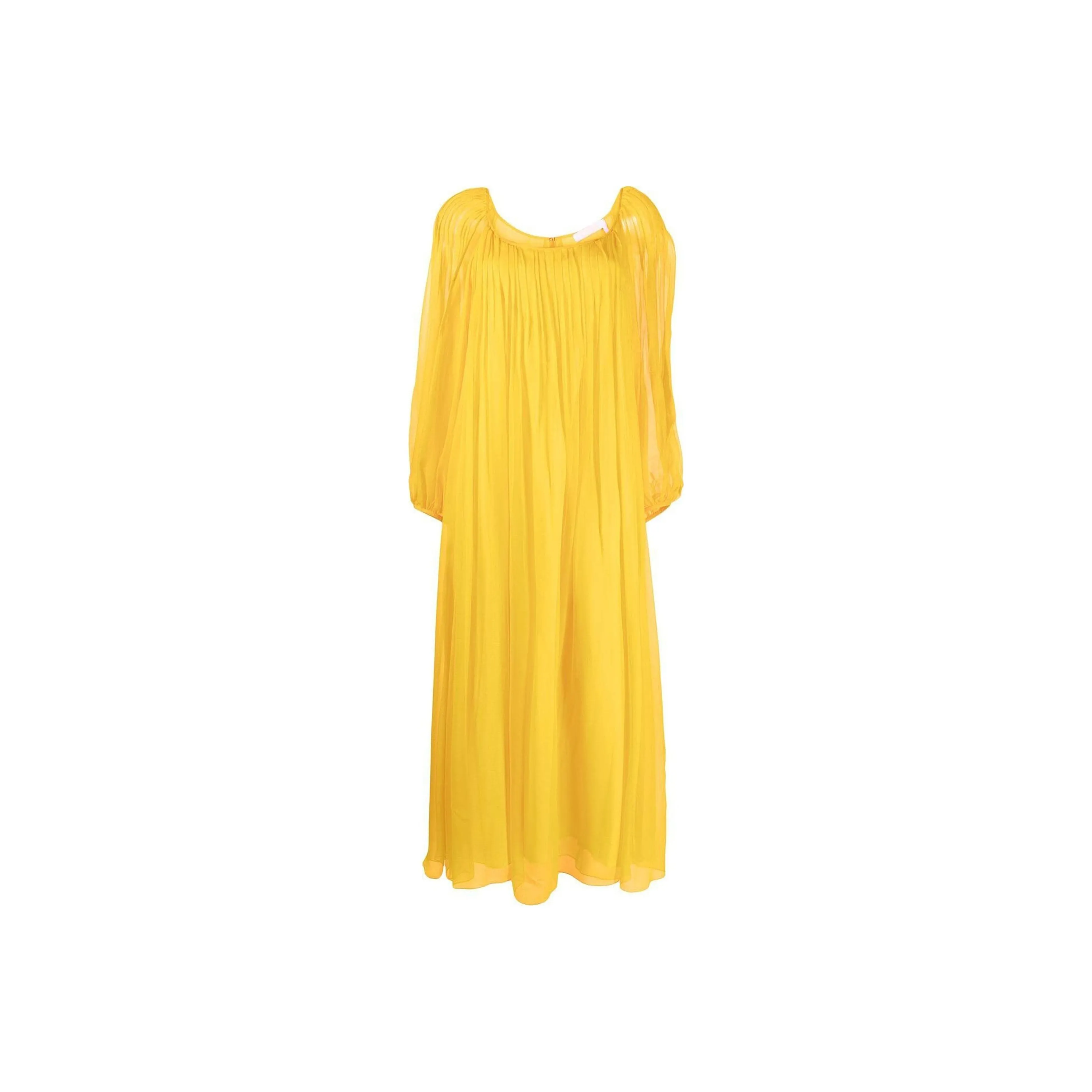 Chloé Long Sleeved Dresses Women's Yellow