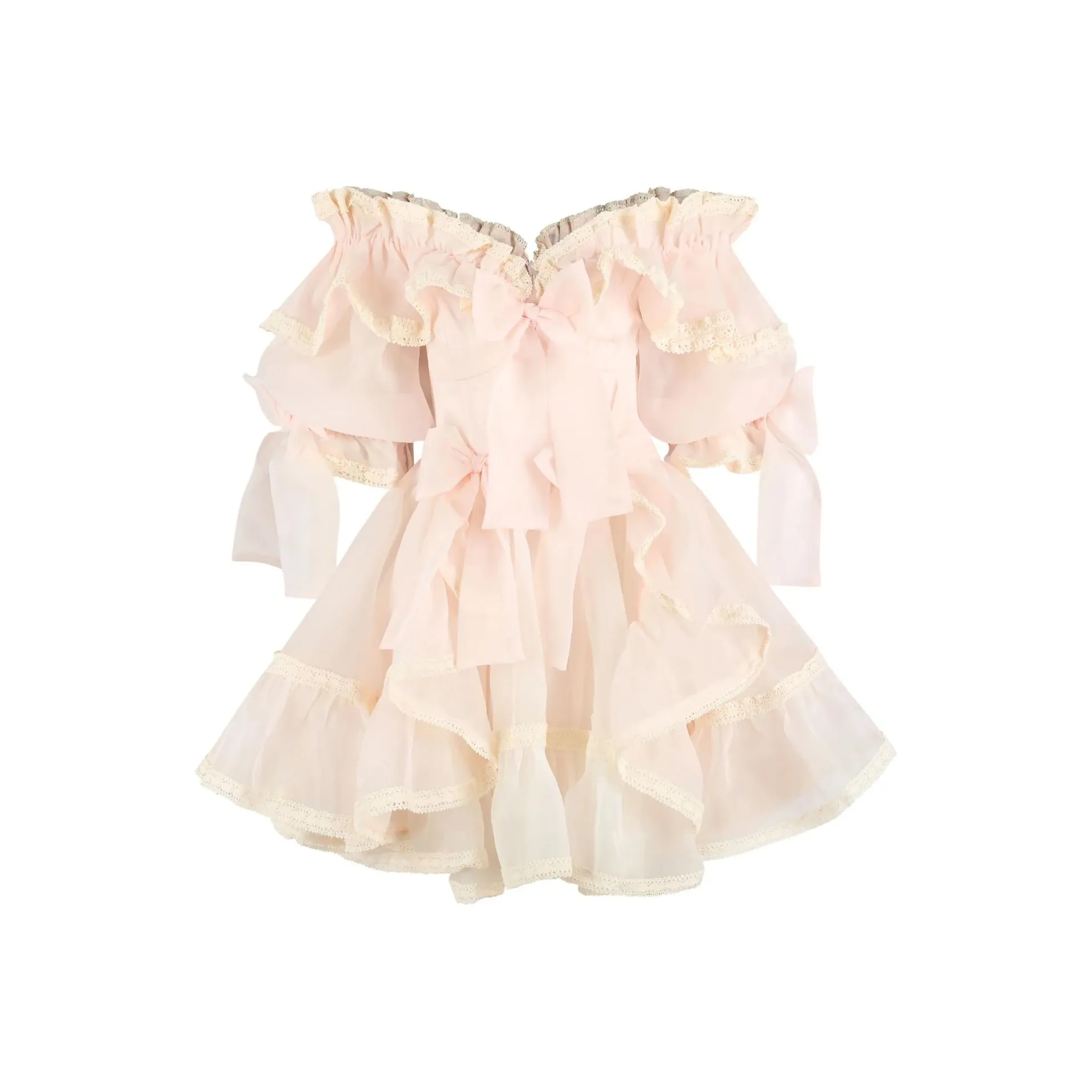 Selkie Collection Short Sleeved Shirt dresses Women's Light Pink