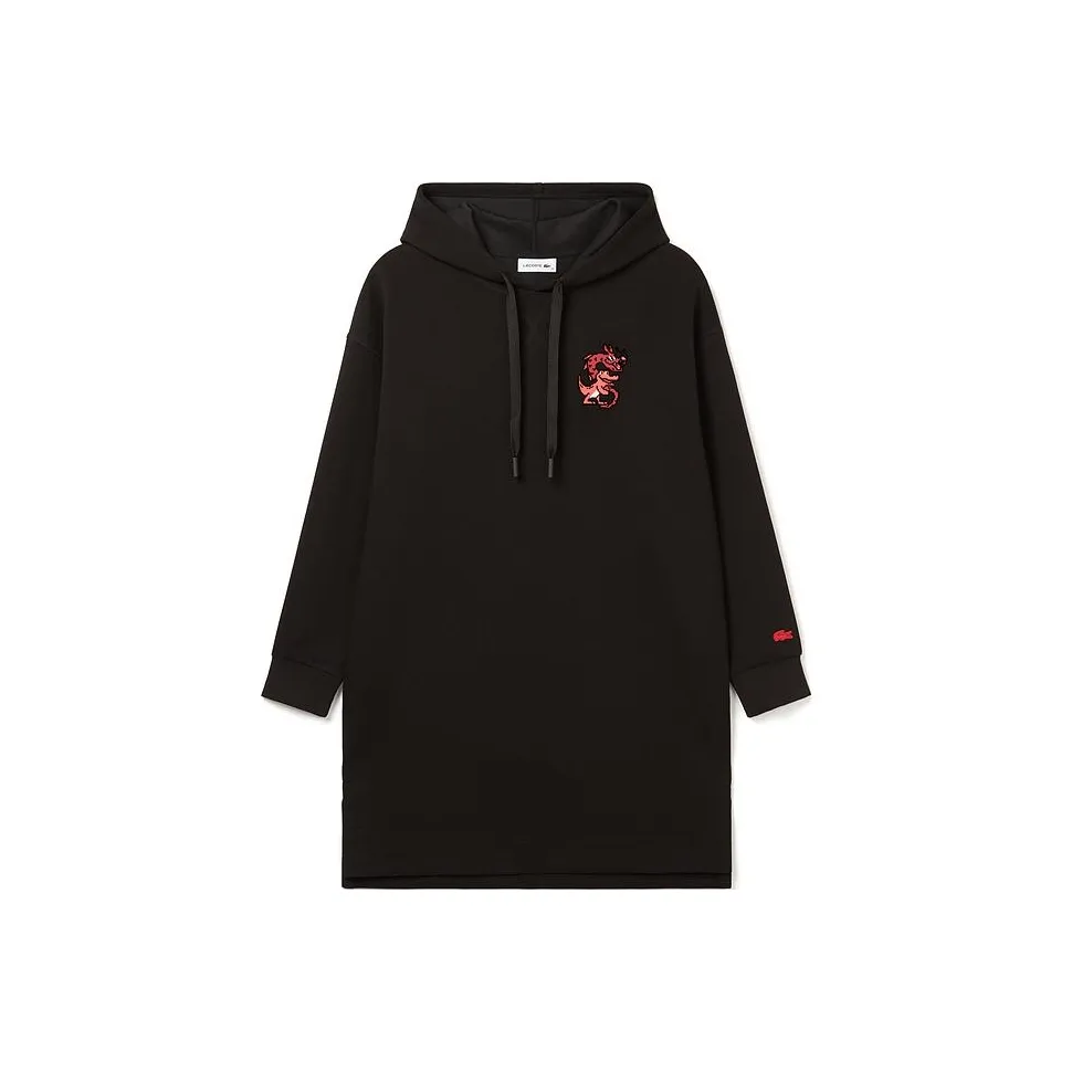 Платье с длинным рукавом от LACOSTE сотрудничество женское черное