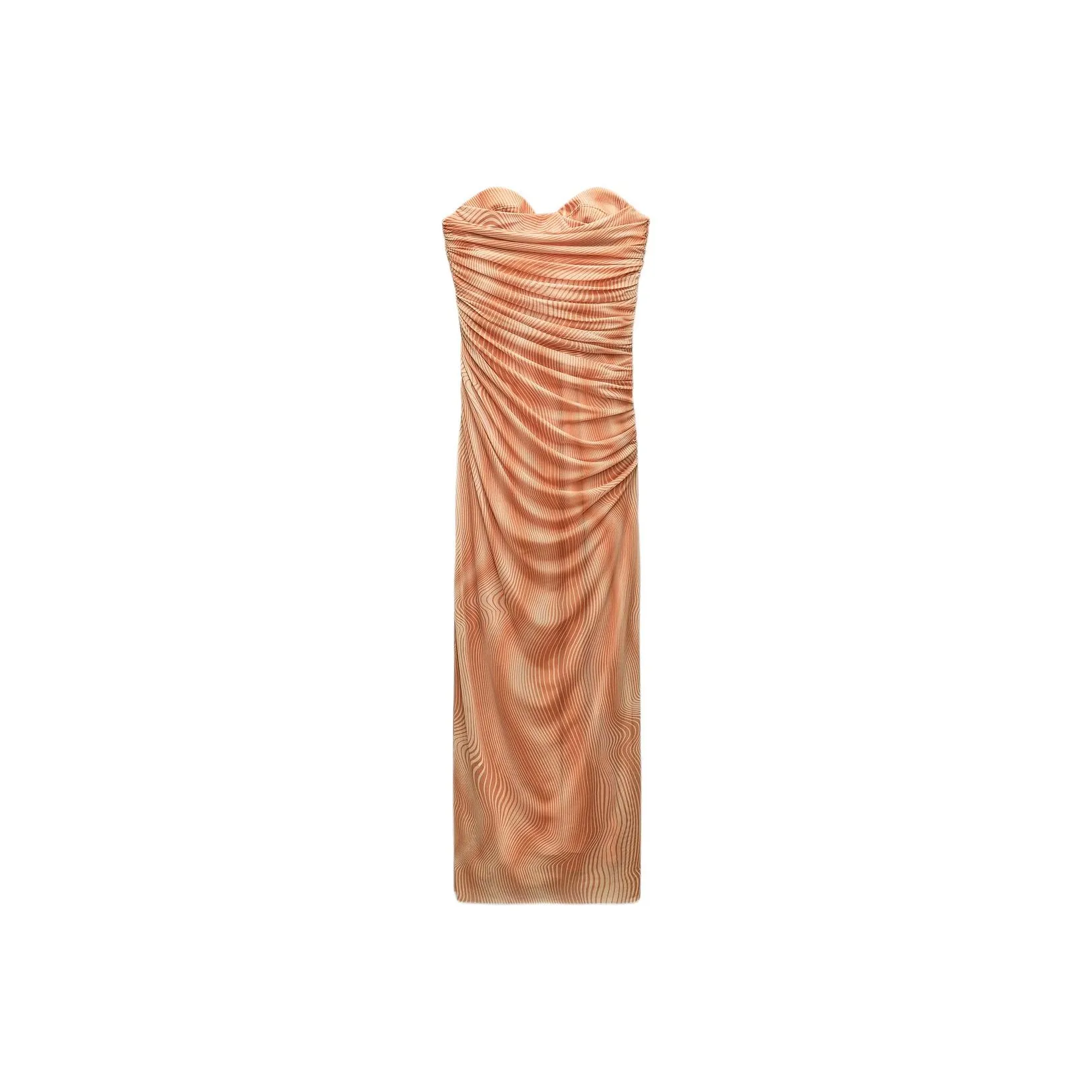ZARA Sleeveless Dress Women's Orange