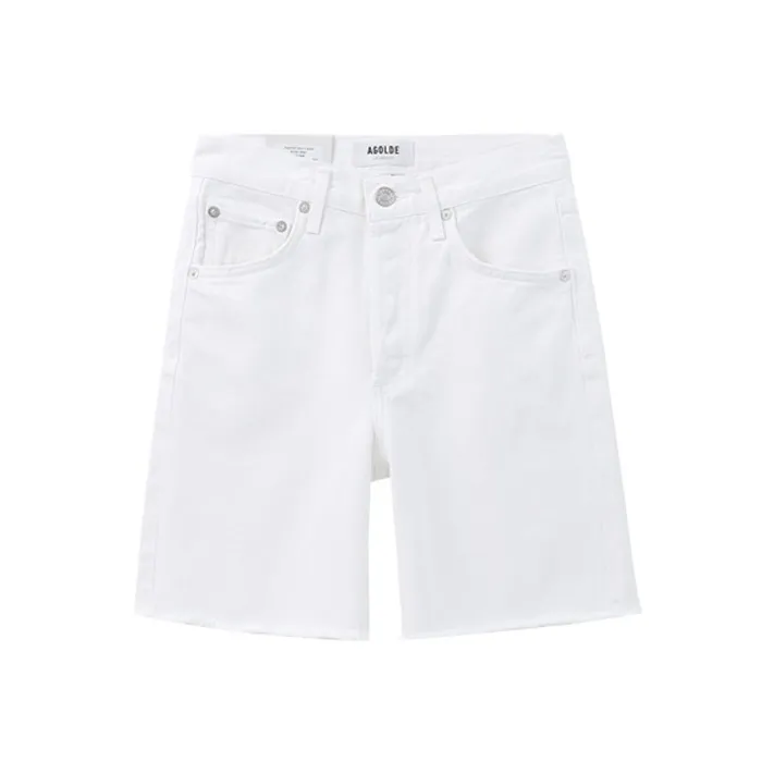 AGOLDE Denim Shorts Women's White