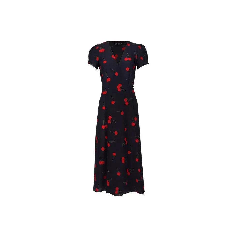 Realisation Par Short Sleeved Dress Women's Wild Cherry