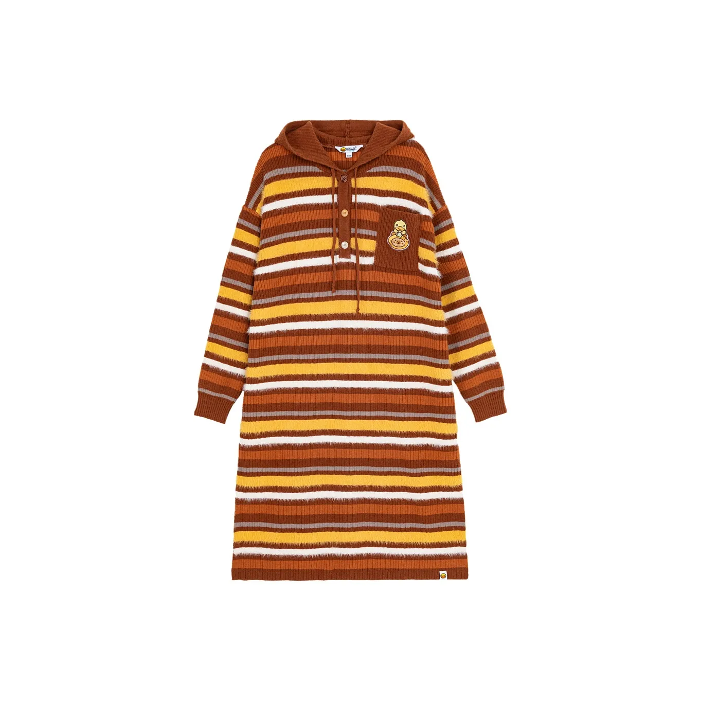 B.Duck Long Sleeved Dress Women's Coffee
