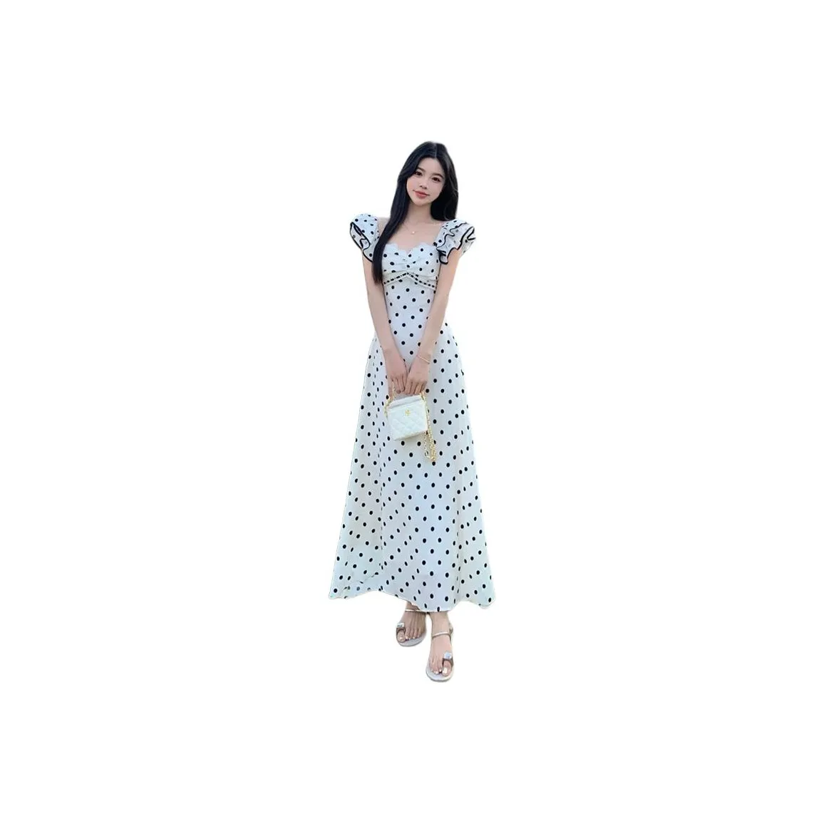 ZCDECO Short Sleeved Dress Women's Polka Dot