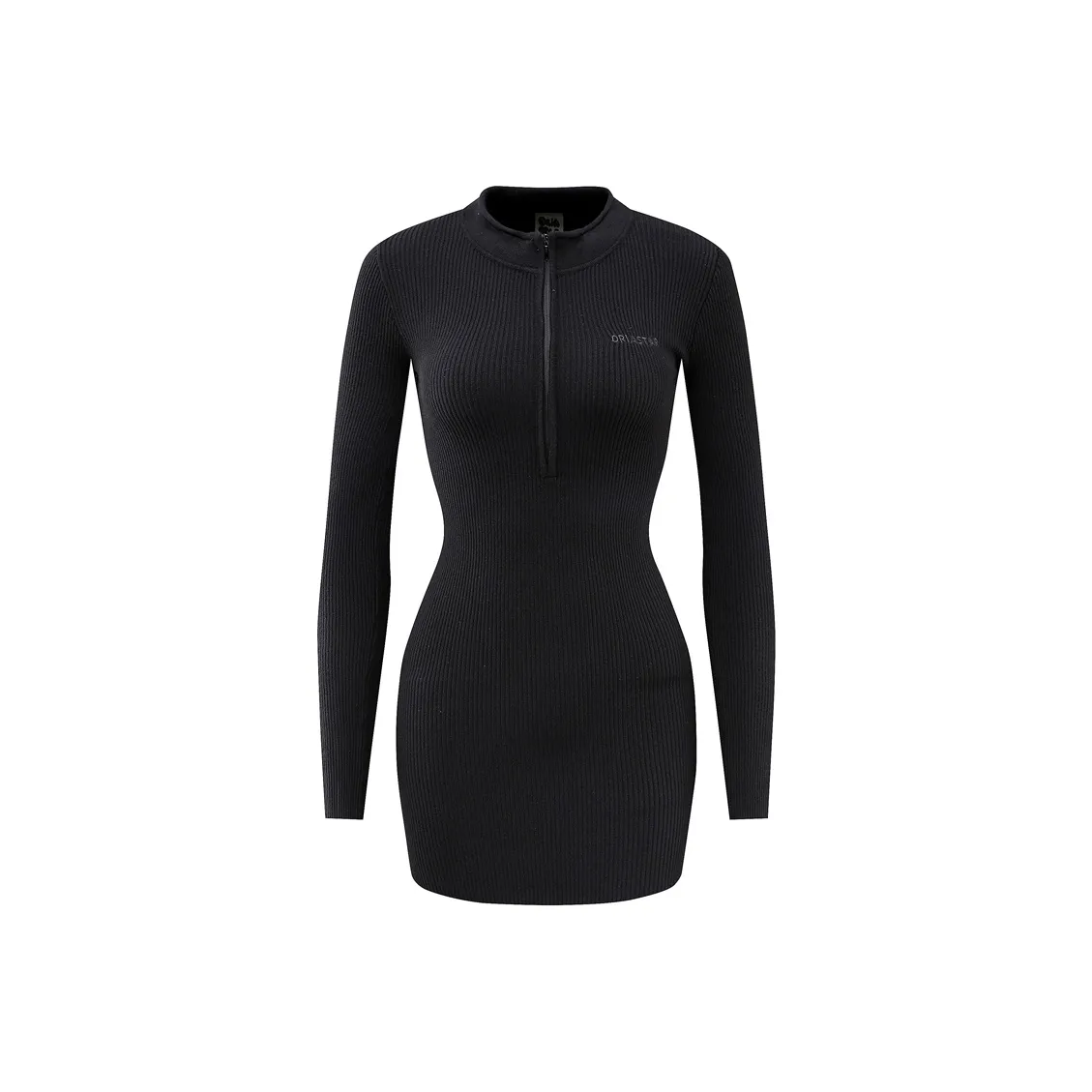 ORIASTAR Длинное платье с длинными рукавами женское черное