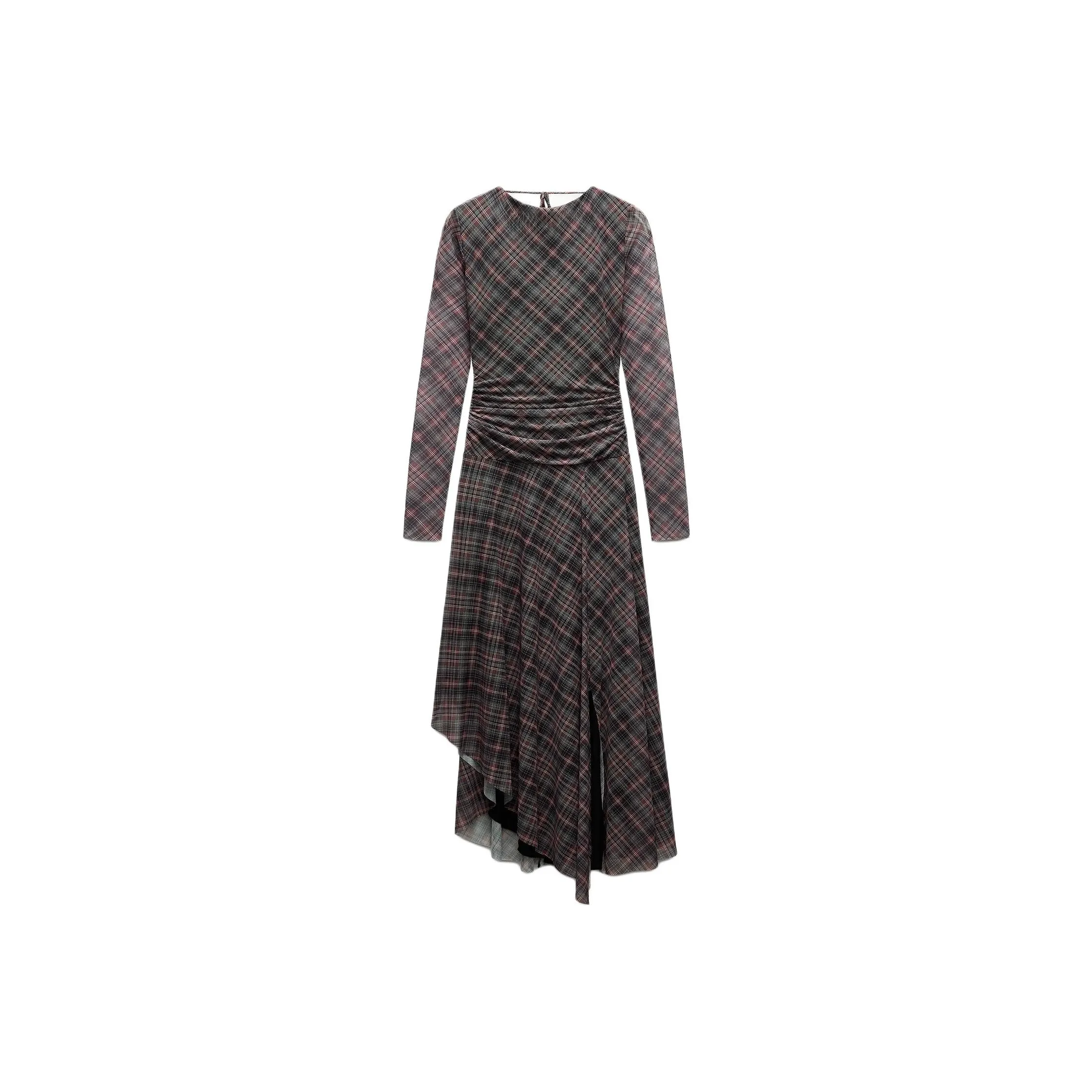 ZARA Long-Sleeved Dresses Women's Dark Purple