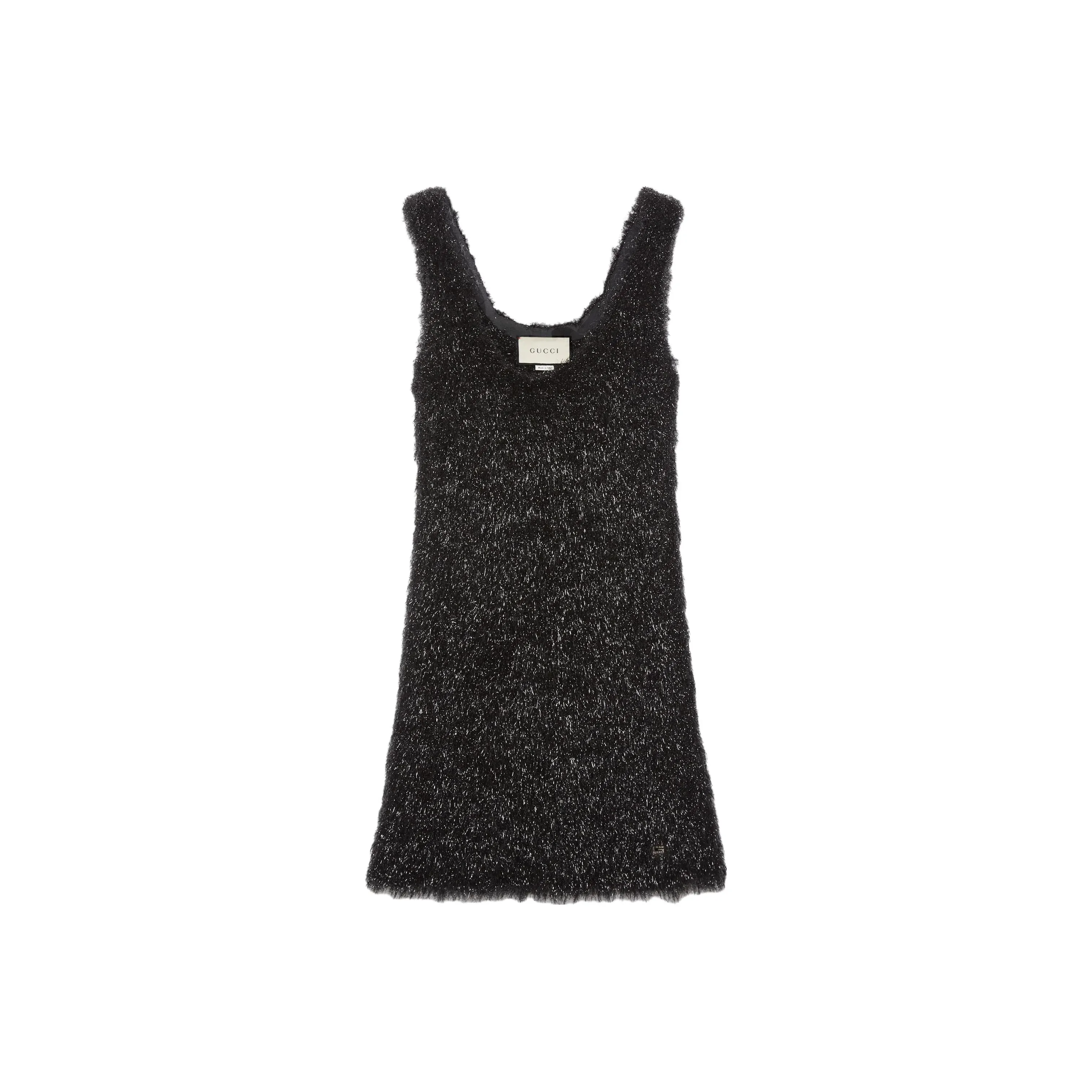 GUCCI Без рукавов Платье Женское Черное