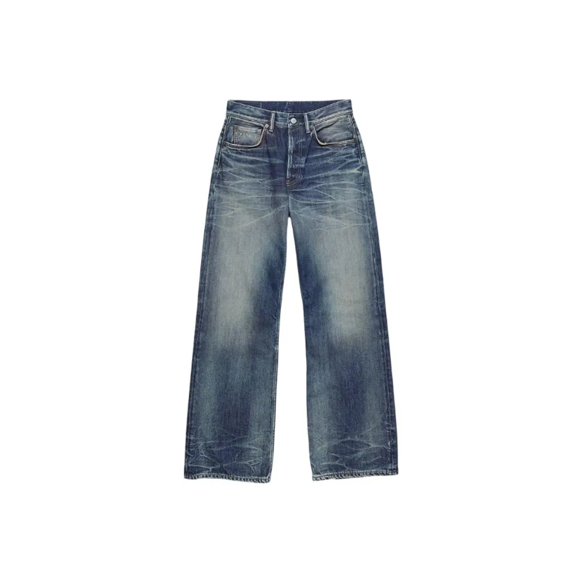 Acne Studios SS24 Джинсы Женские Средне-голубой