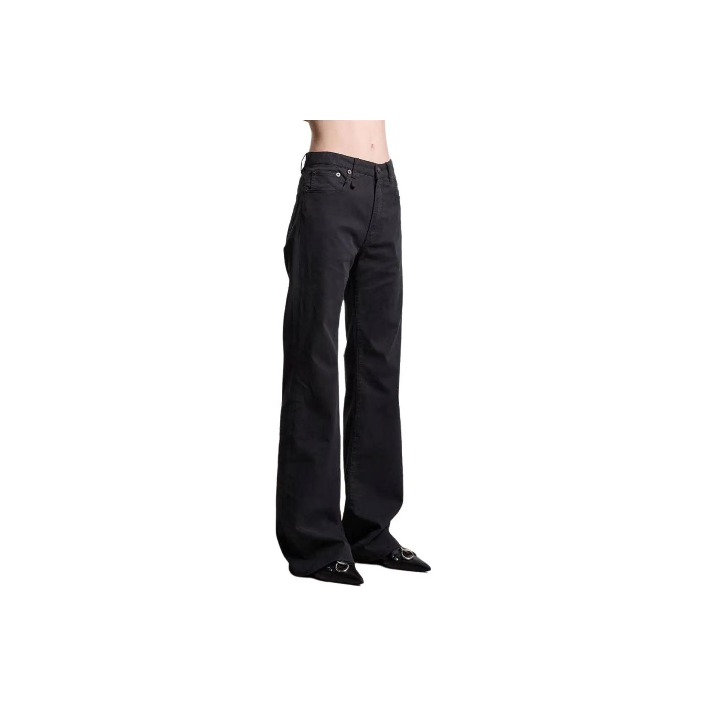 R13 High-waist Wide-leg Trousers