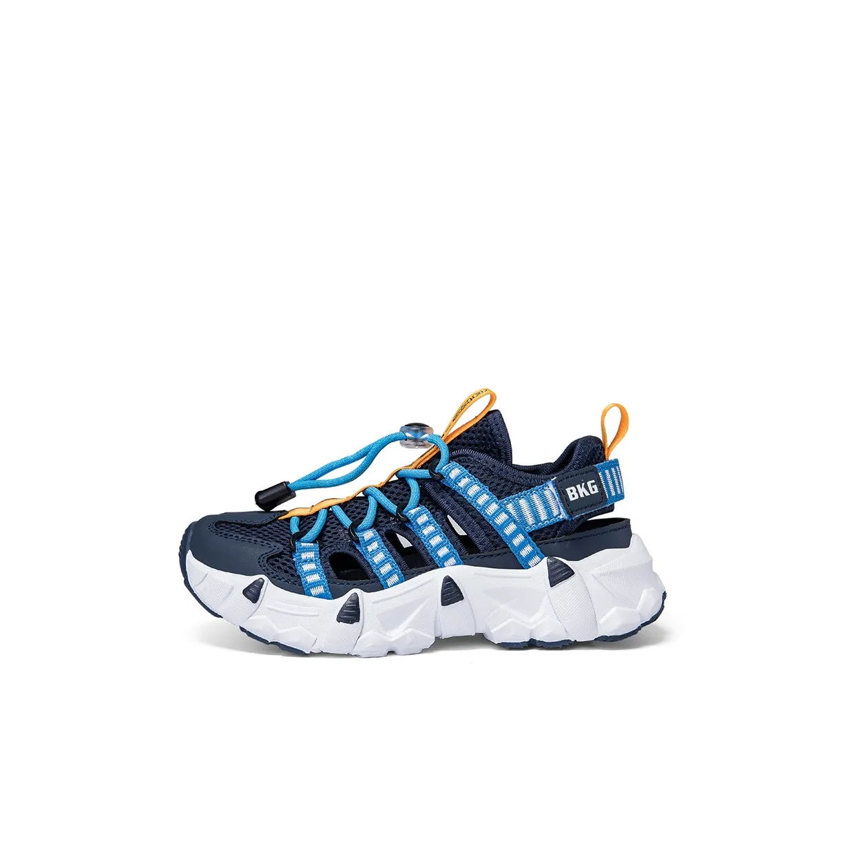 BKG Износостойкие Дышащие Легкие С амортизационной поддержкой Сандалии Глубокий синий Апельсин Детские