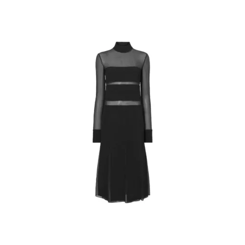 PROENZA SCHOULER Black Женские Длинные Платья с Рукавами