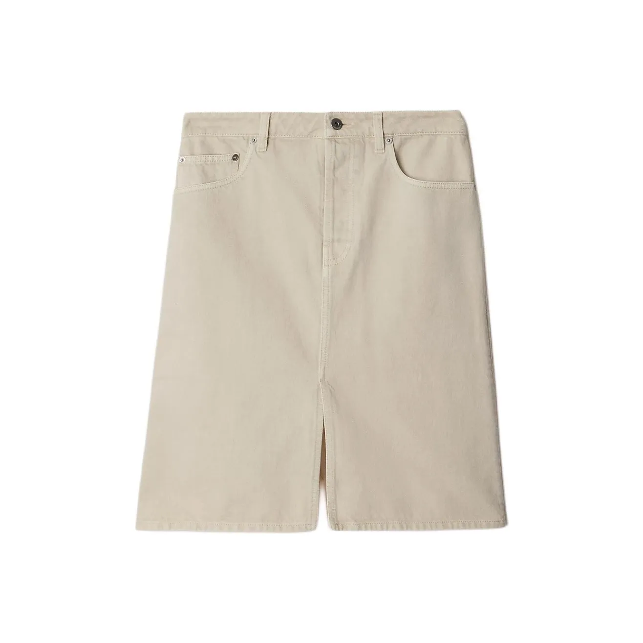 Burberry Denim Long Skirts Women's Beige