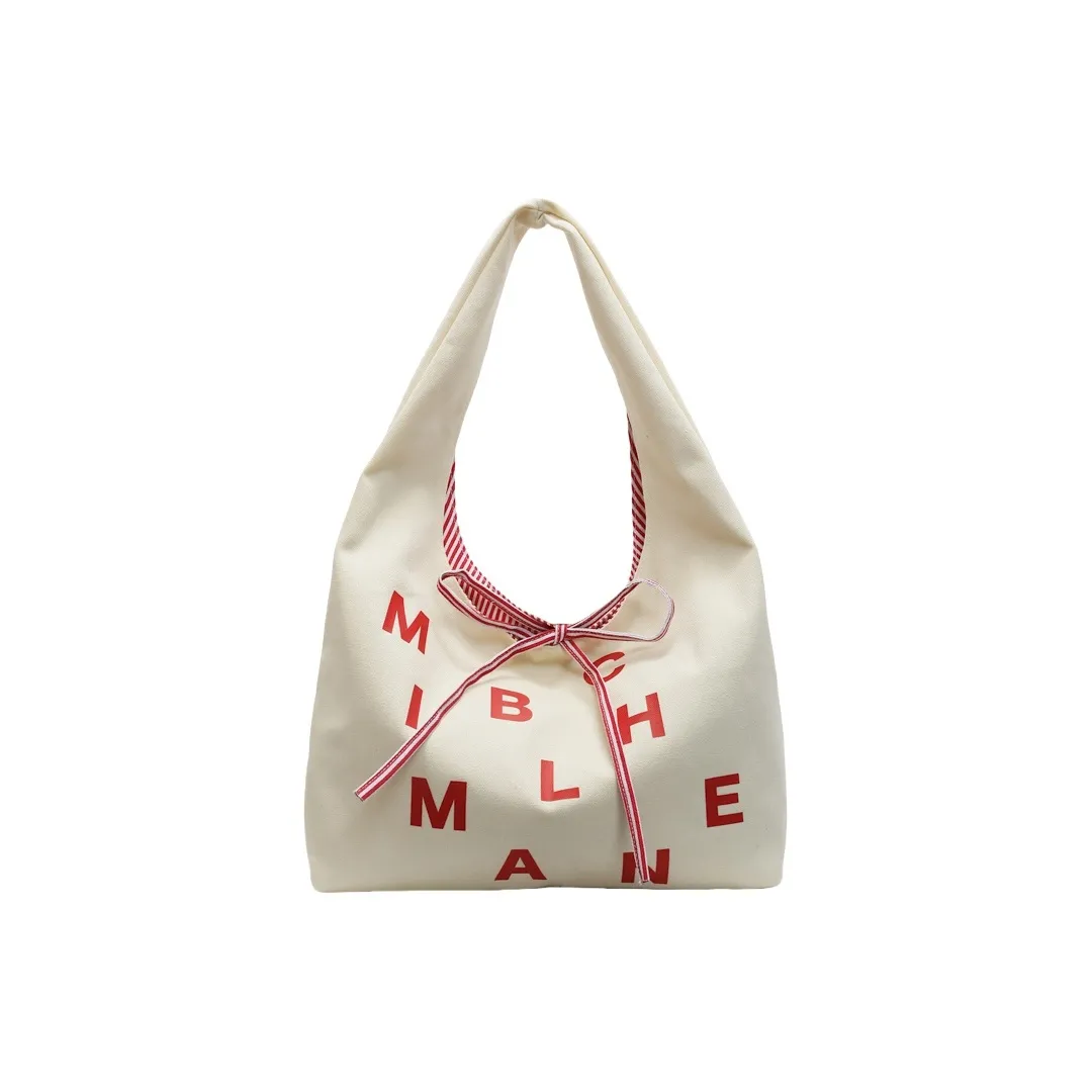 GATOER Canvas Bag Shoulder Bag Standard Women's Ecru Pink Blue Yellow Red GATOER Холщовая сумка плечевая сумка стандартная женская экрю розовый синий желтый красный