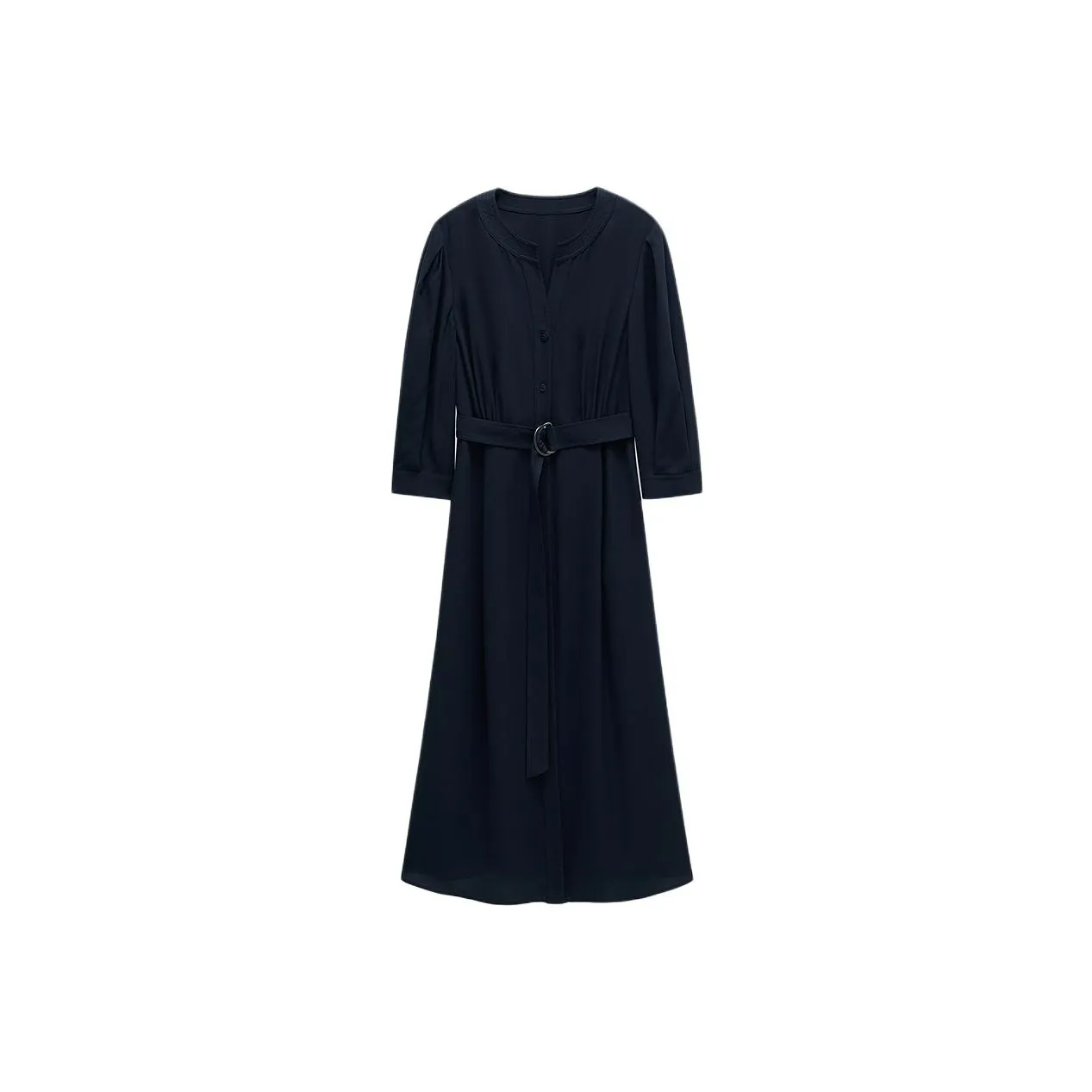 COVERINS Long Sleeved Dresses Women's Navy Blue