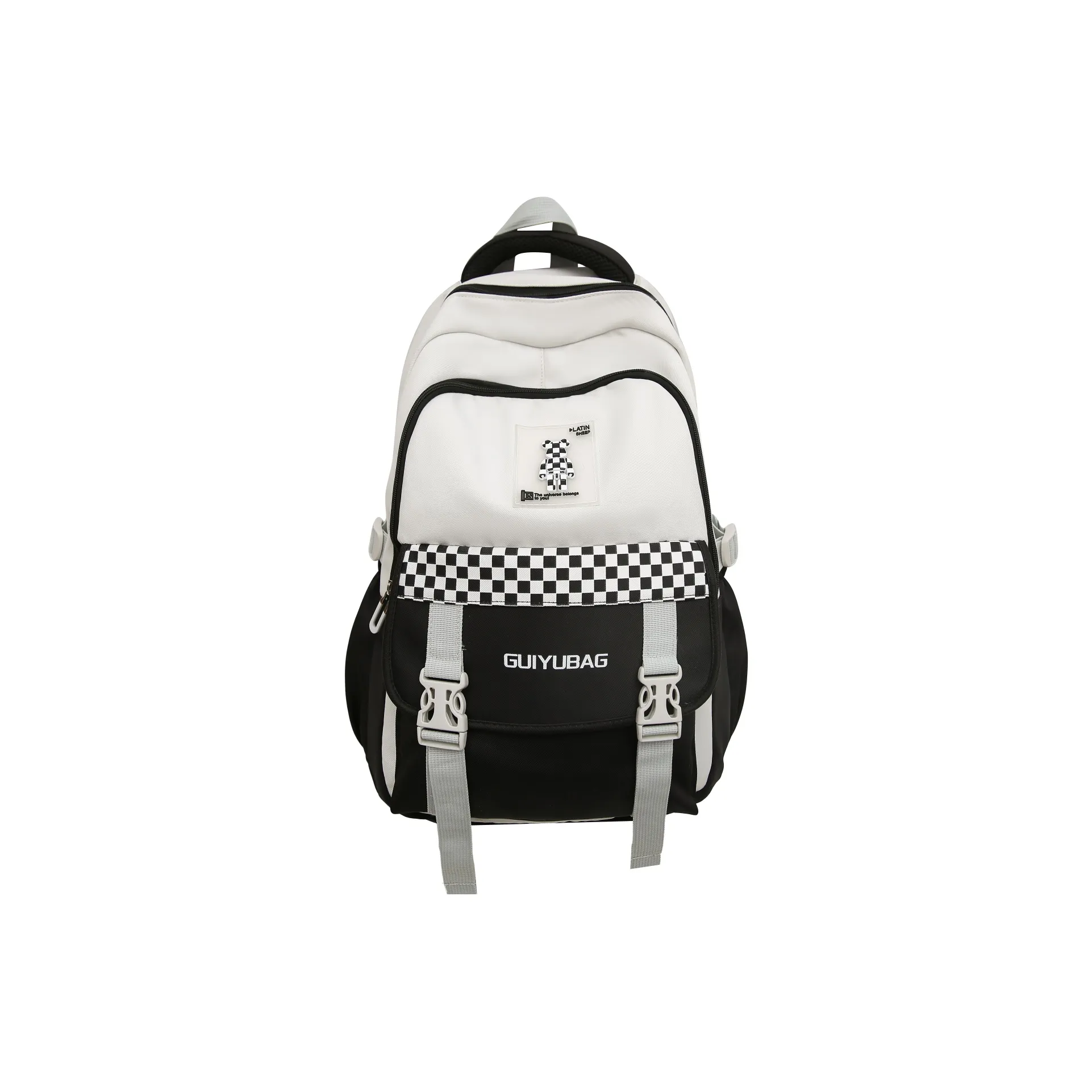 H YXIANG Nylon backpack Herm Unisex Multicolor