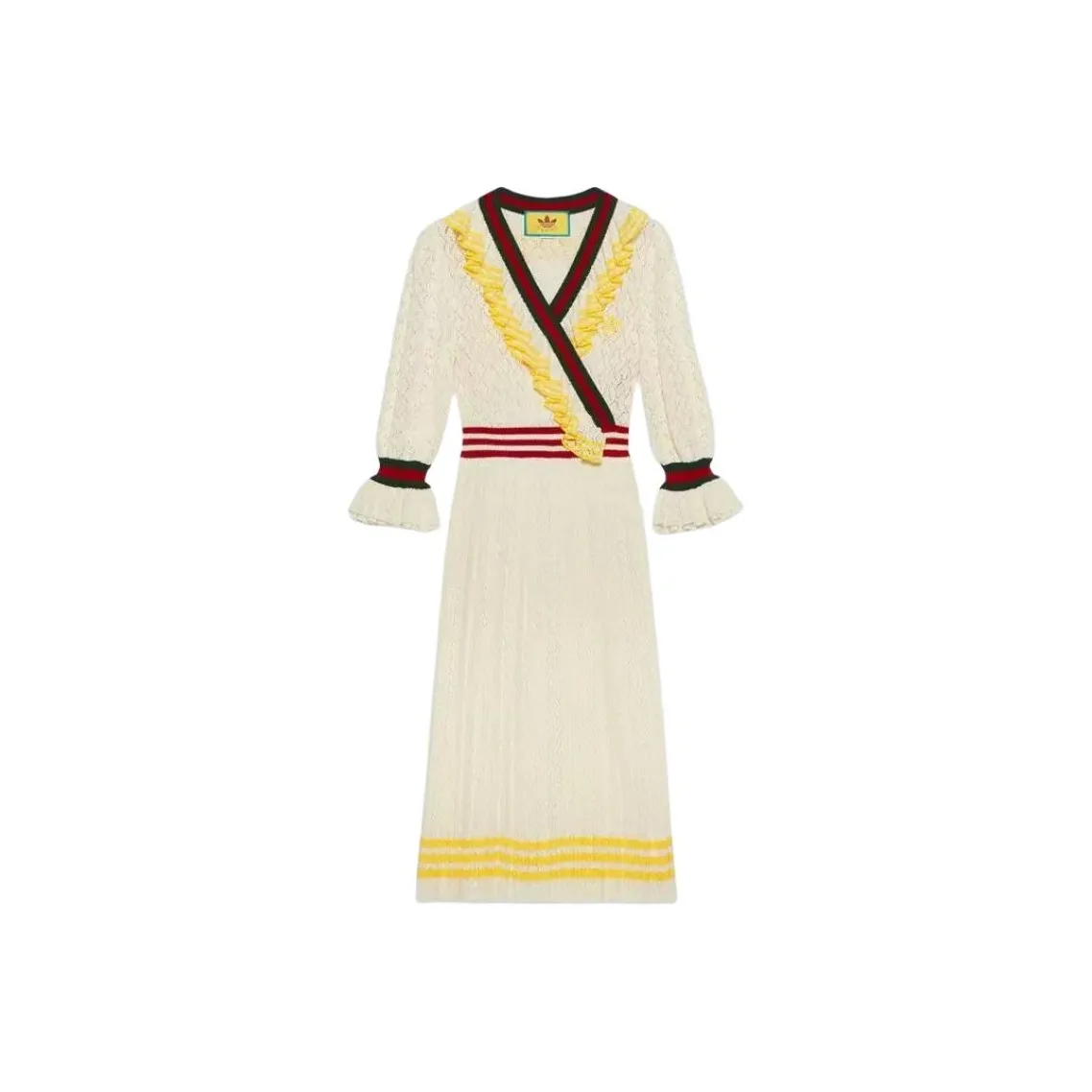 GUCCI Long Sleeved Dress Women's Beige