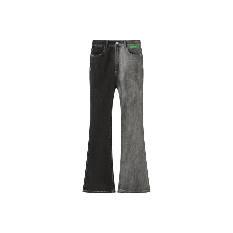 CHUU Женские джинсы черно-серого цвета