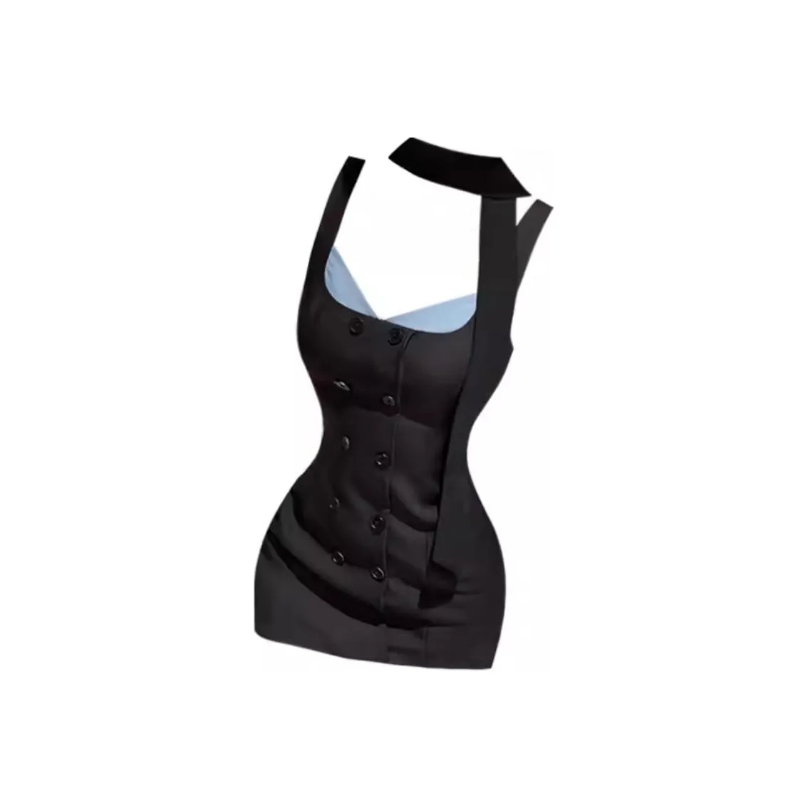 DATIANXIN Юбка-платье Женское Синий Черный