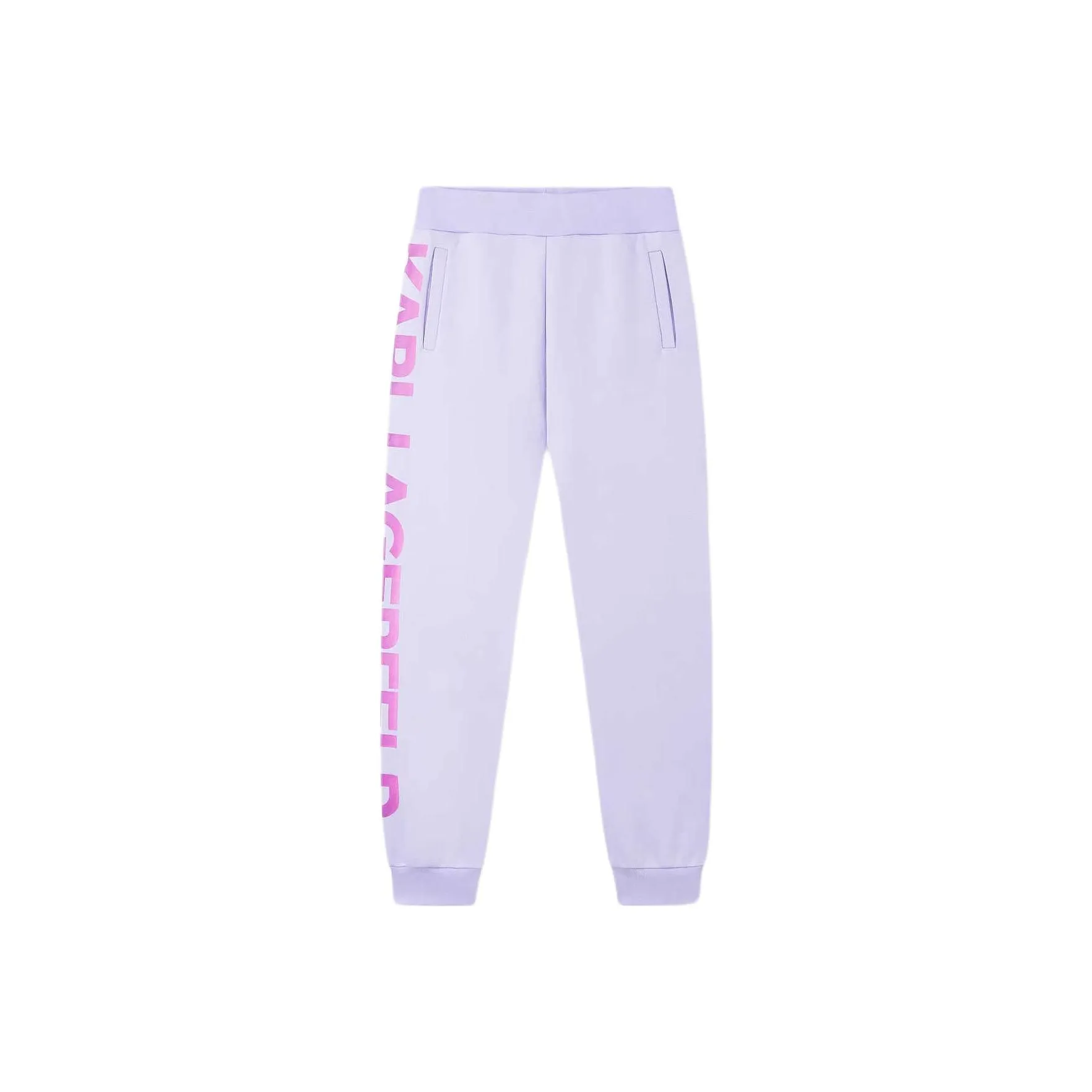 KARL LAGERFELD Вязаные спортивные брюки женские фиолетовые