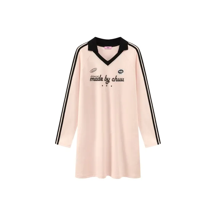 CHUU Long Sleeved Dress Women's Pink