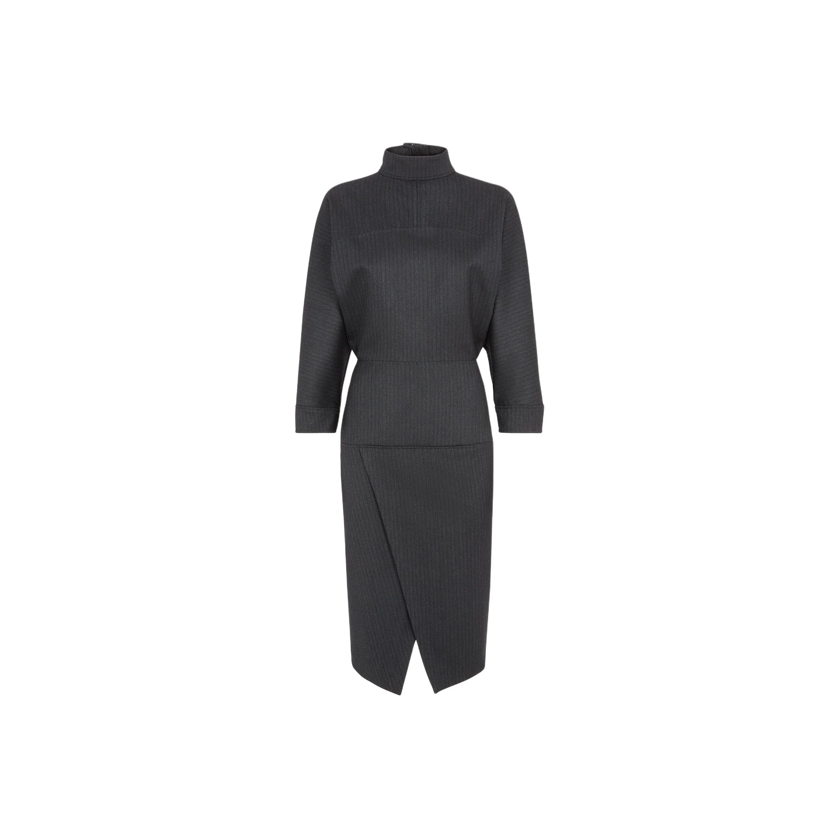 FENDI FW24 Long Sleeved Dress Women's Black