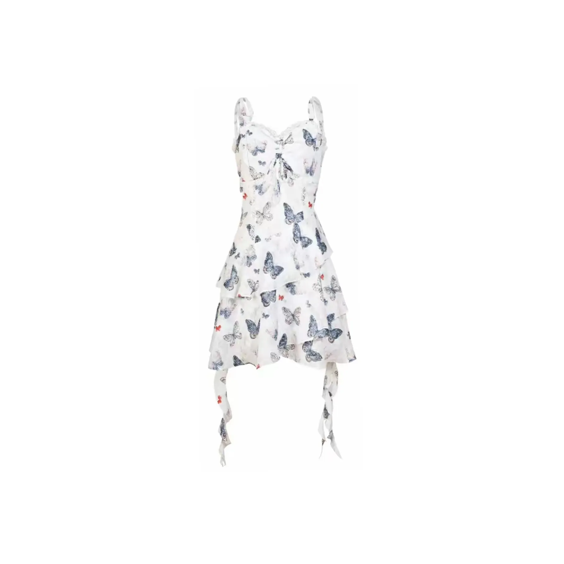Kenly Slip Платье Женское Бабочка С принтом
