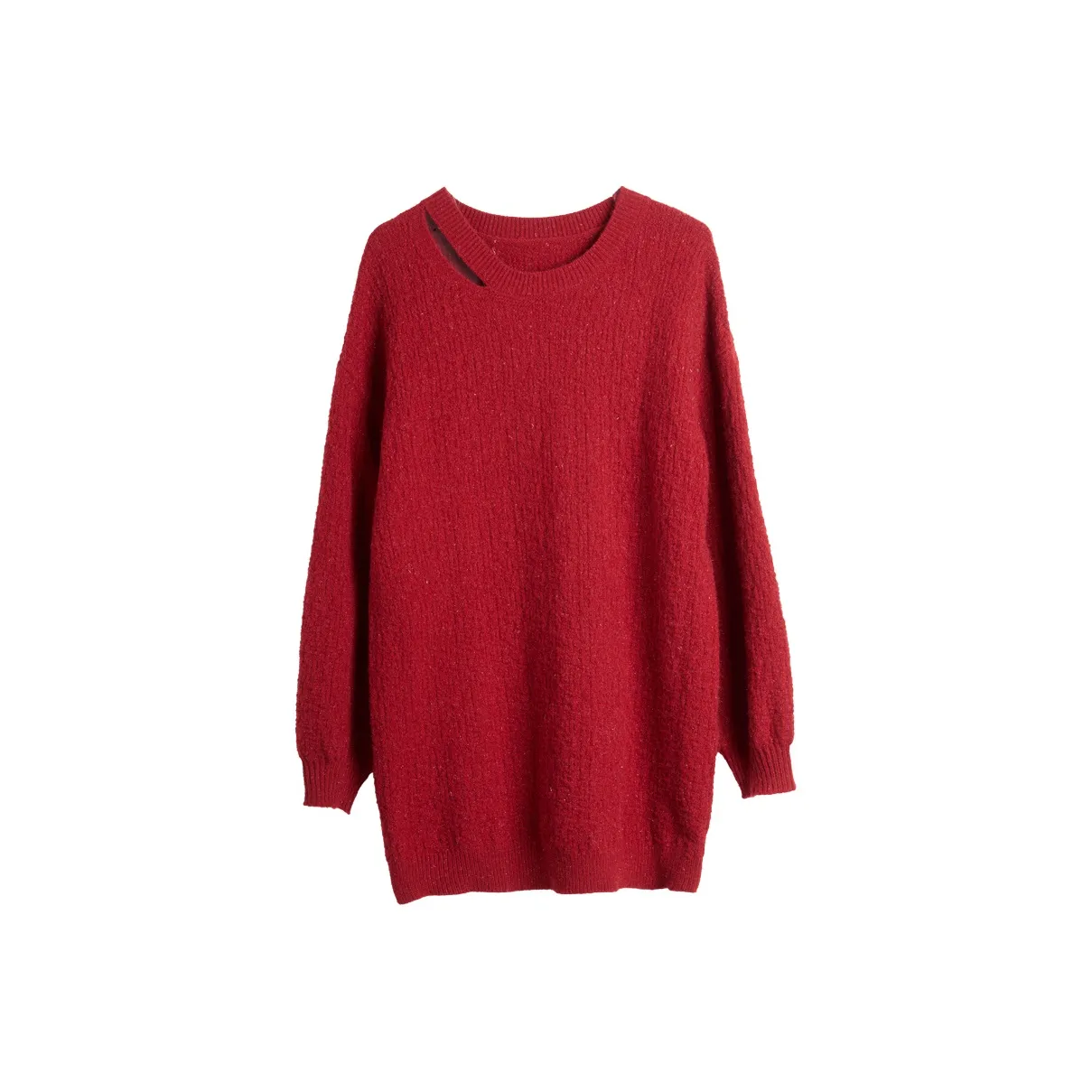 Olrain Long Sleeved Dresses Women's Vintage Red