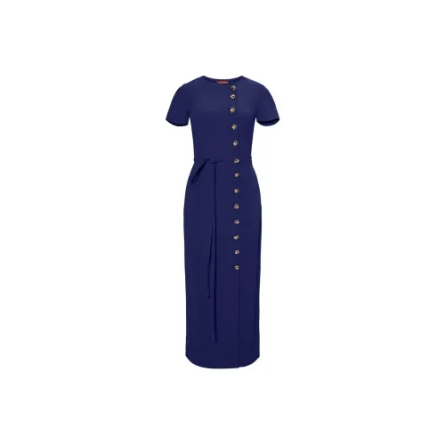 Altuzarra Blue Женские Короткие Платья с Рукавами