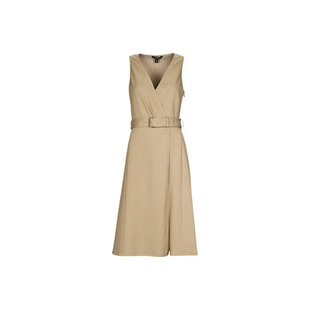LAUREN RALPH LAUREN Sleeveless Dress Women's Light Beige