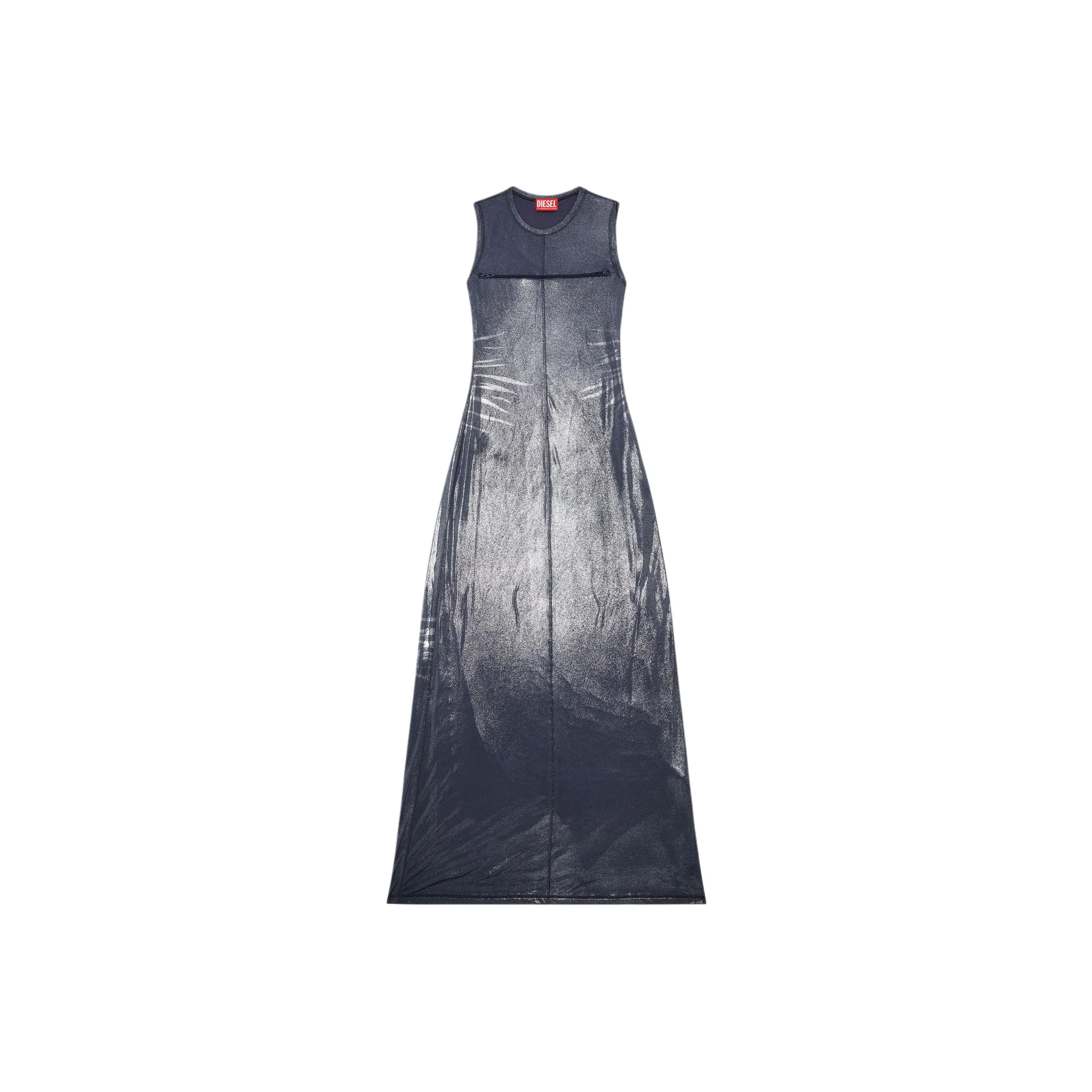 DIESEL D Vetty Metallic Effect Sleeveless Maxi Dress