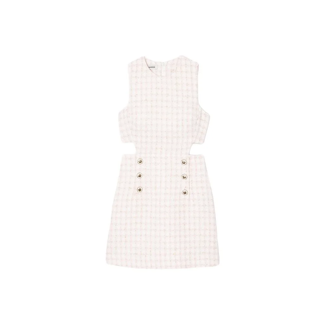 Sandro Cut-out Tweed Minidress