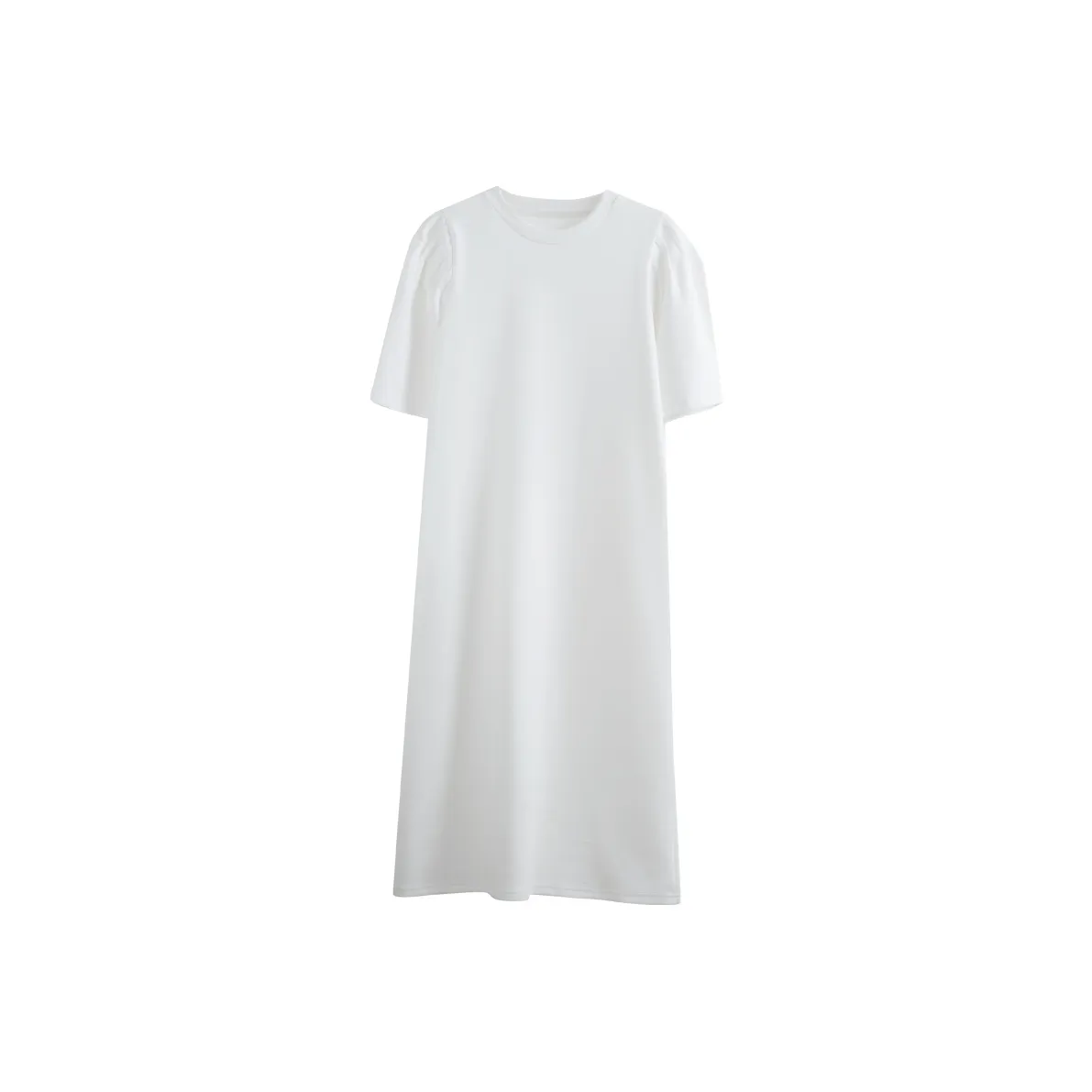Olrain Short Sleeved Dress Women's Milk White
