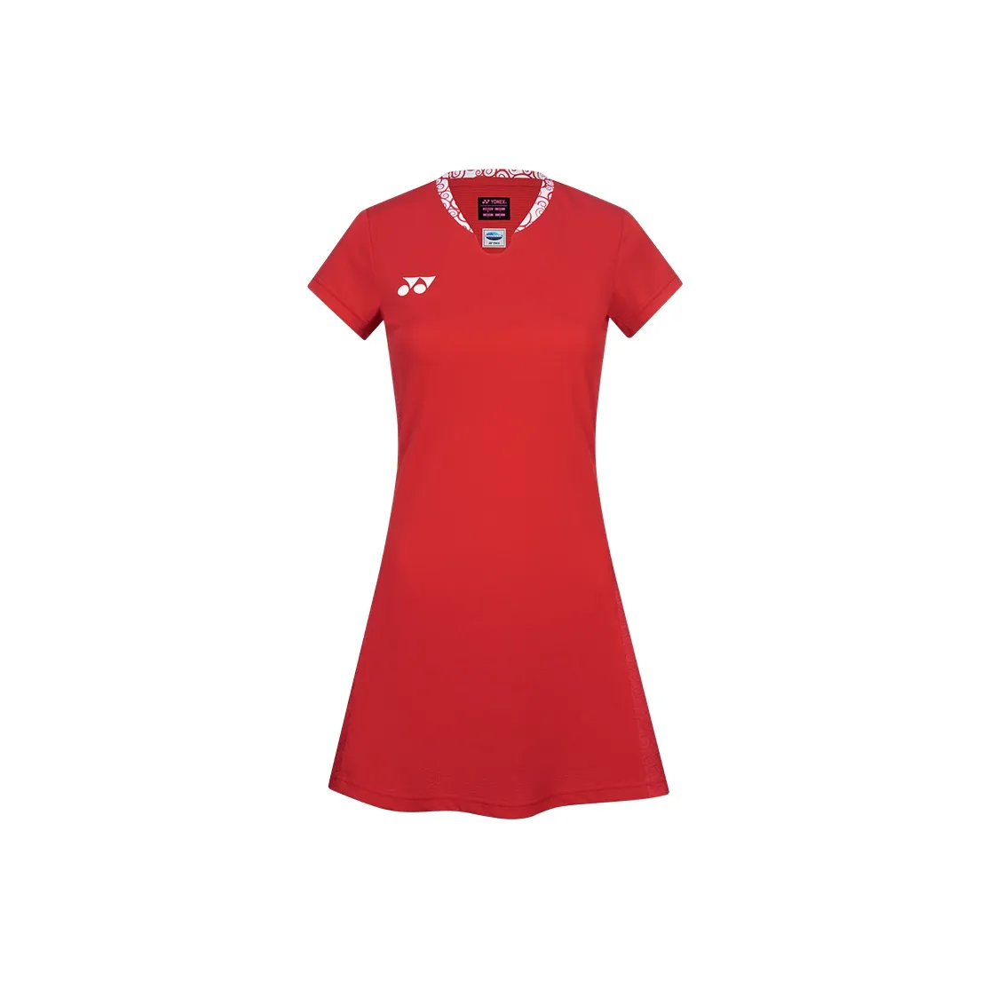 YONEX Короткий рукав Платье Женское Ромб Красный