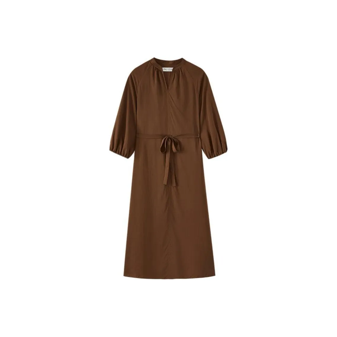 MARC OPOLO Короткий рукав Платье Женское Коричневое