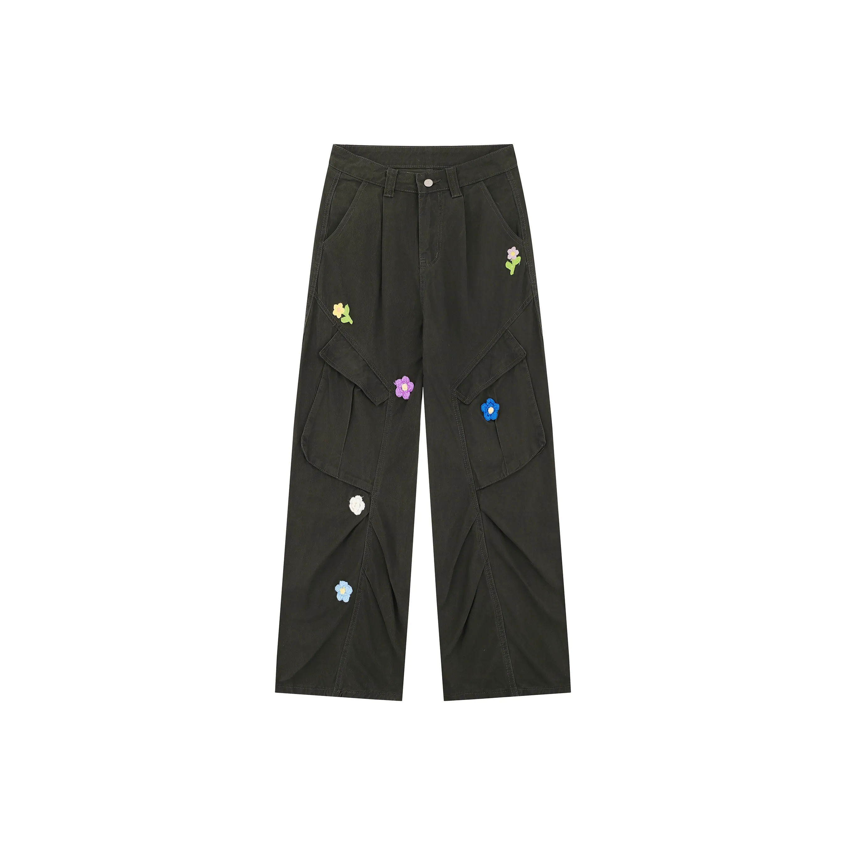 BEAR UNION Зеленые Женские Джинсы