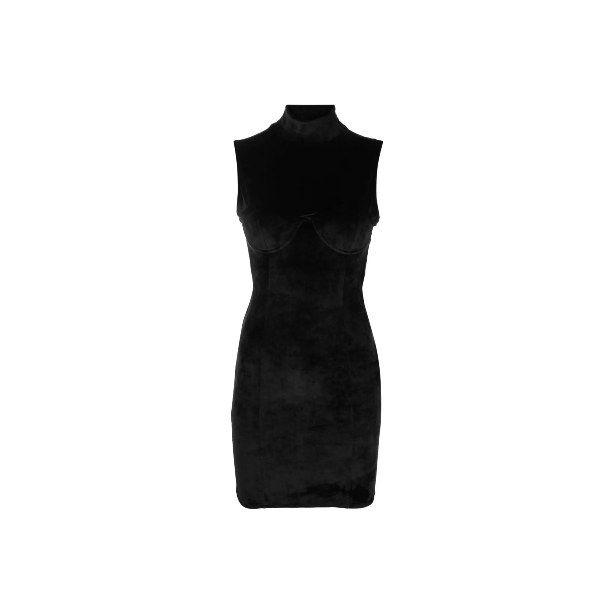 GCDS Logo plaque High neck Minidress