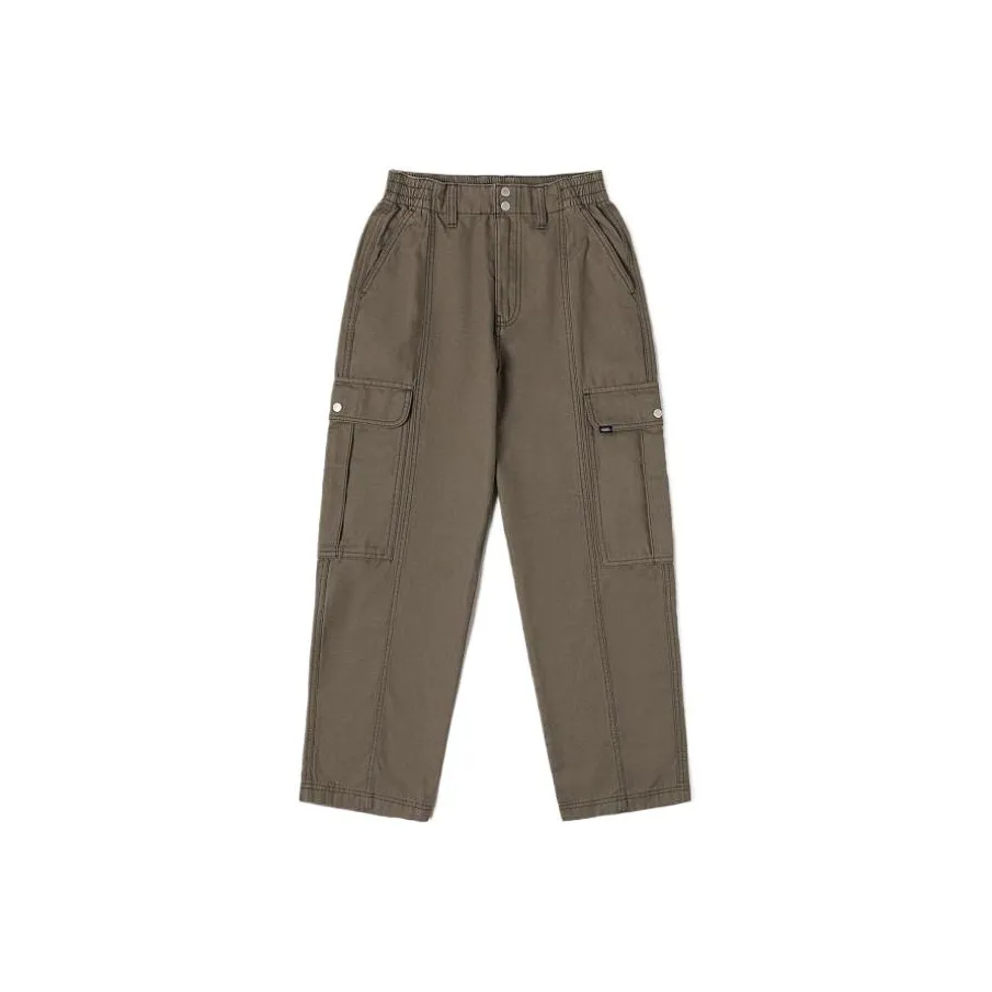 VANS Вязаные тренировочные брюки женские кофейного цвета