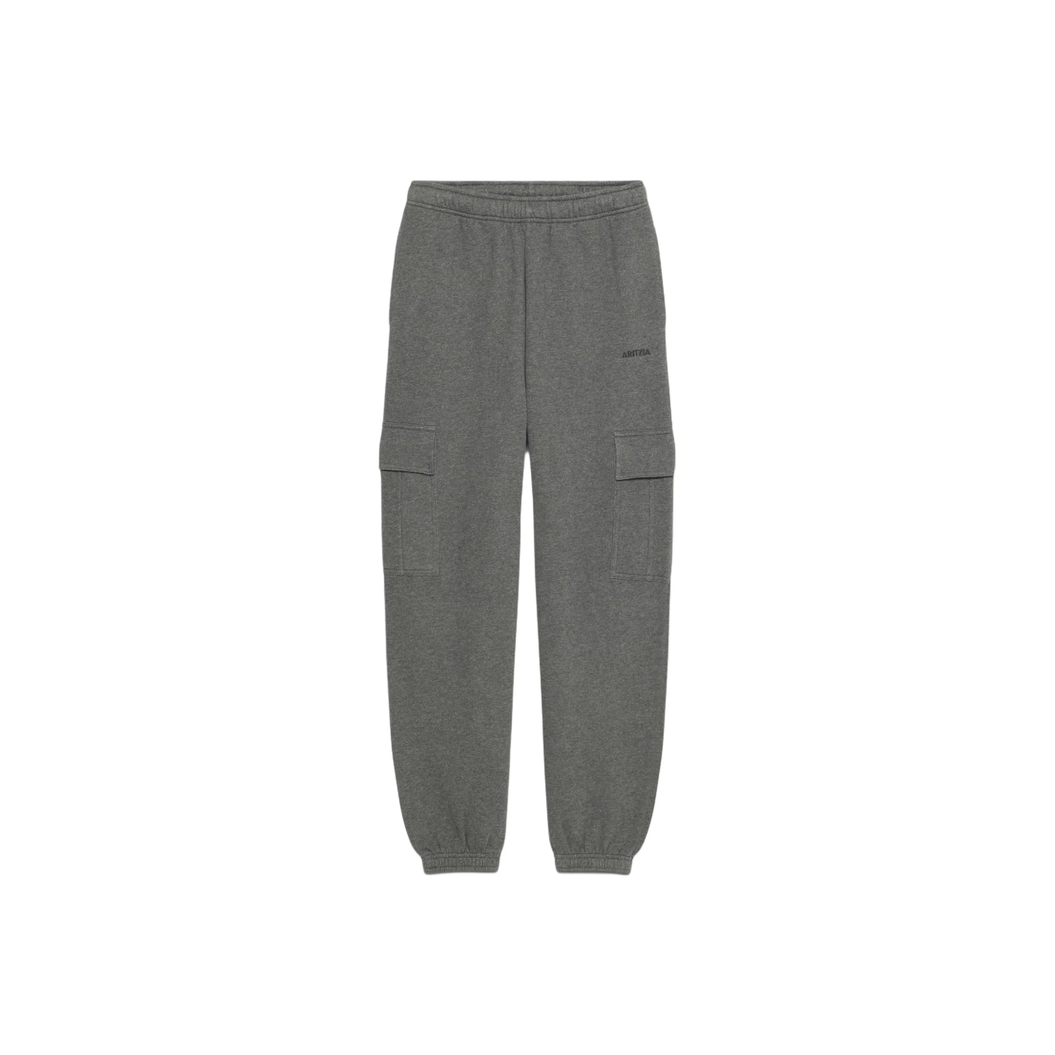 Aritzia Sweatfleece Cozy Флис Mega CargoTM Jogger Вязаные Тренировочные брюки Женские Heather Charcoal Фиби Женнан Charcoal