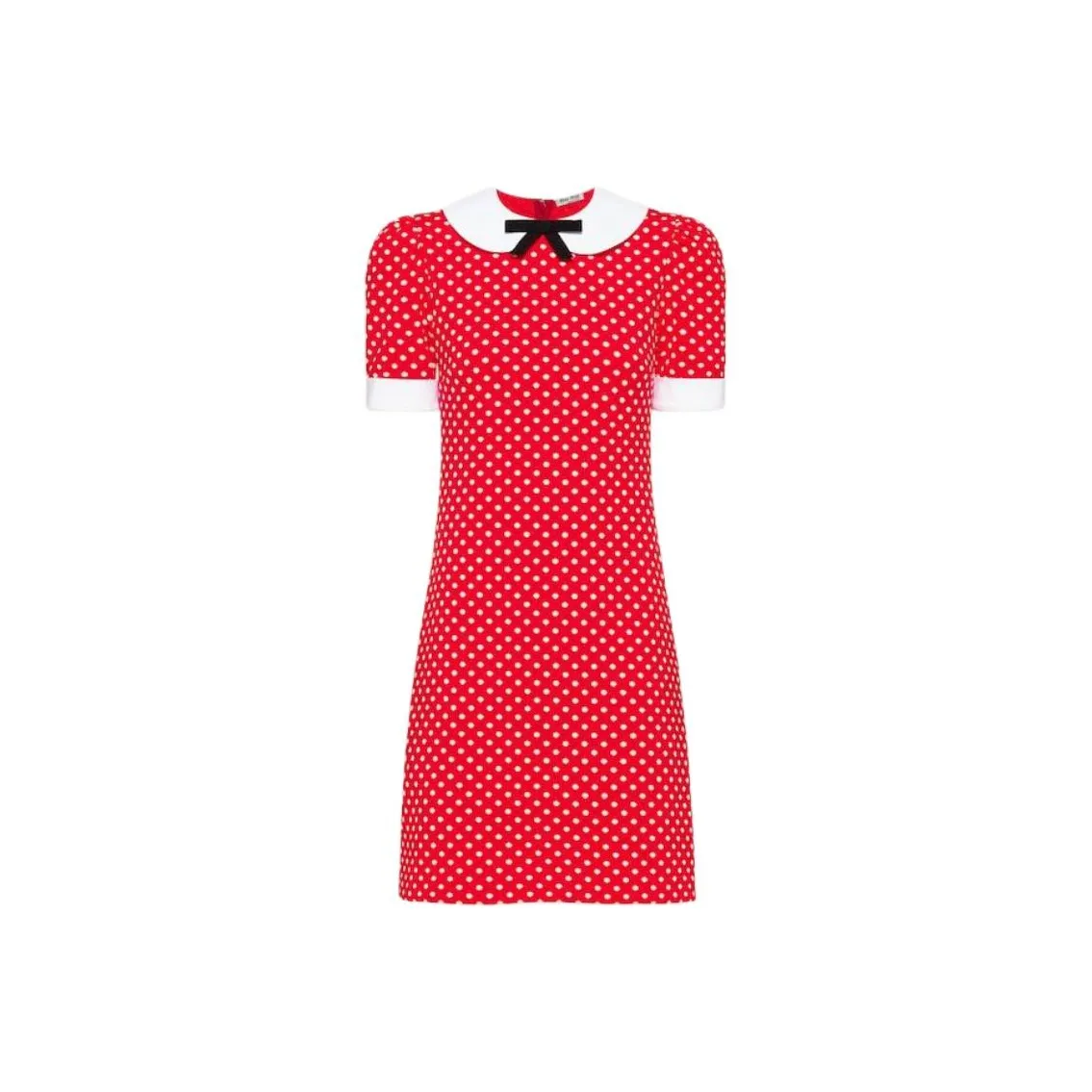 MIU MIU Short Sleeved Dress Women's Red