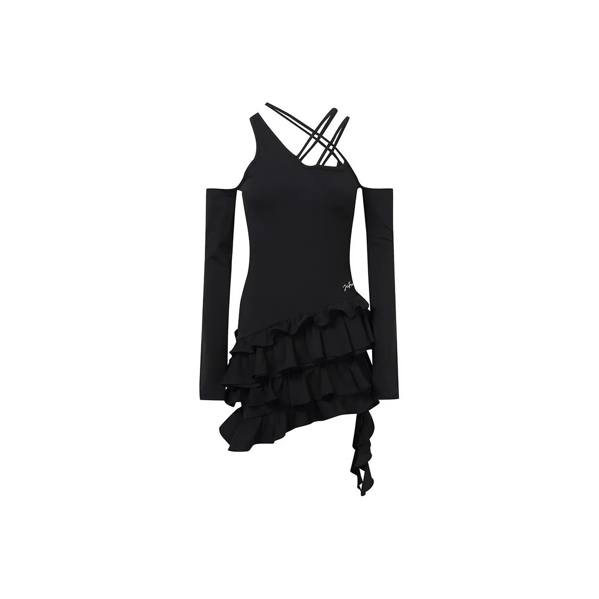 JAC FLEURANT Юбка-платье Женское Черное