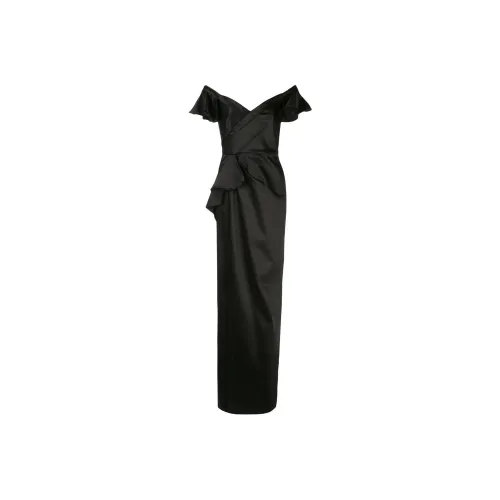 Marchesa Notte Черные Женские Платья без рукавов