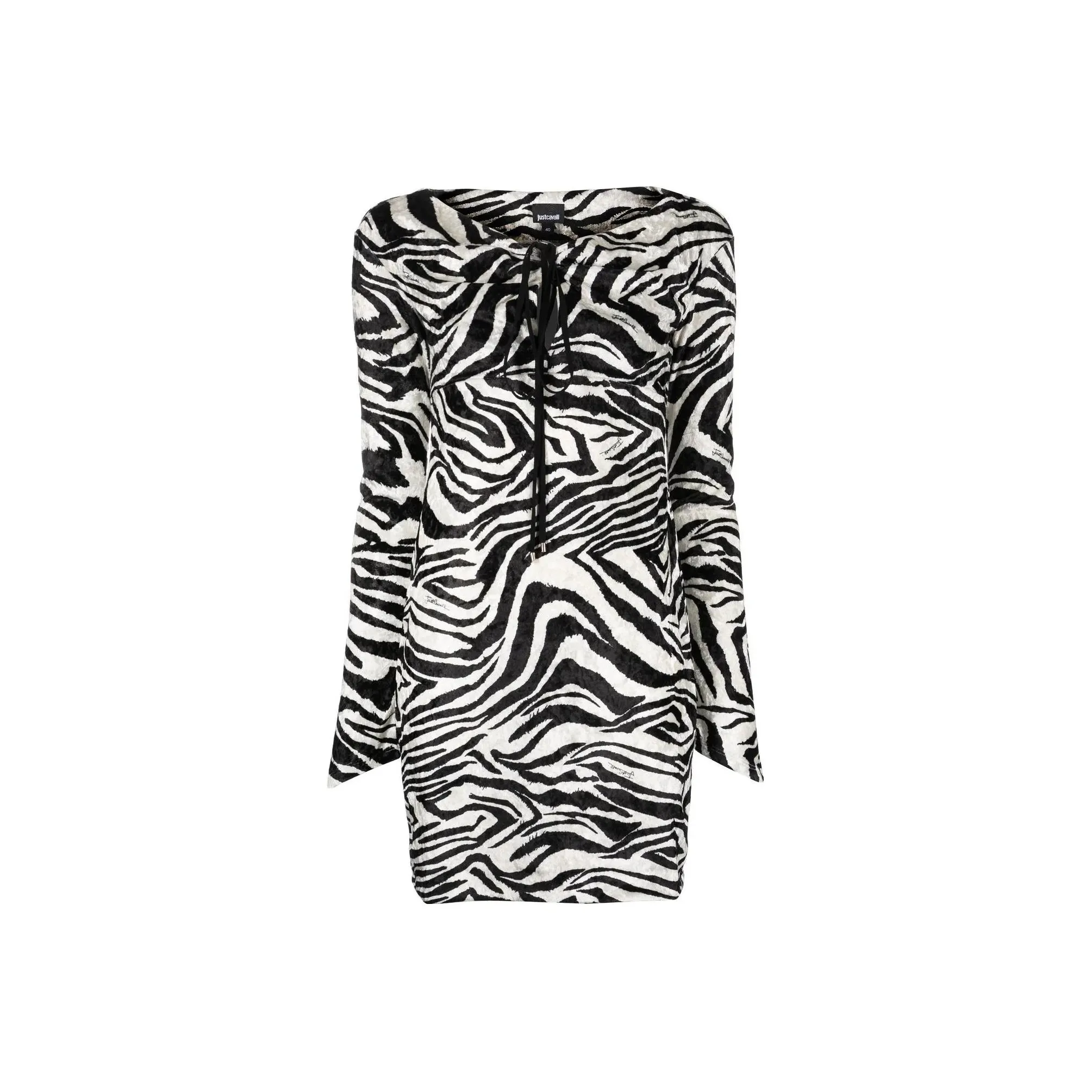 Rotate Zebra print Sequinned Dress