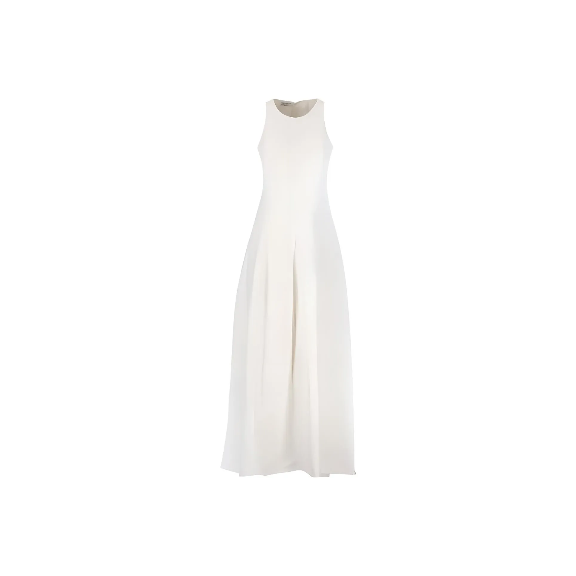 Brunello Cucinelli Pleated Sleeveless Maxi Dress