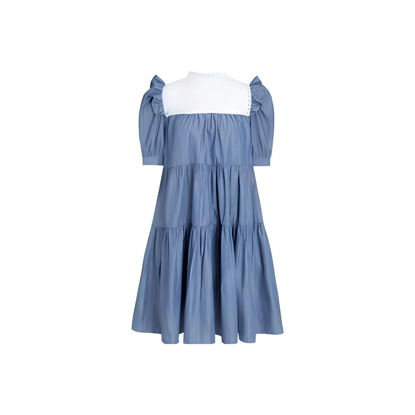 Caroline Синий Женские Короткие Платья с Рукавами