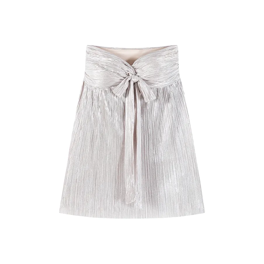 CARIEDO Slip Dress Women's White Silver