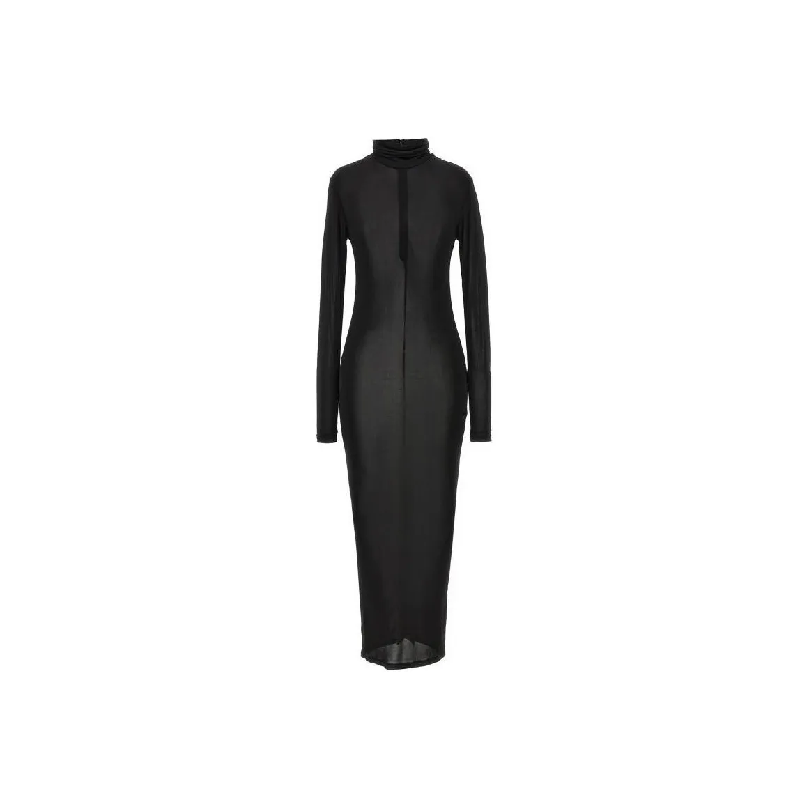 ISABEL MARANT Semi Sheer High Neck Long Sleeved Dress