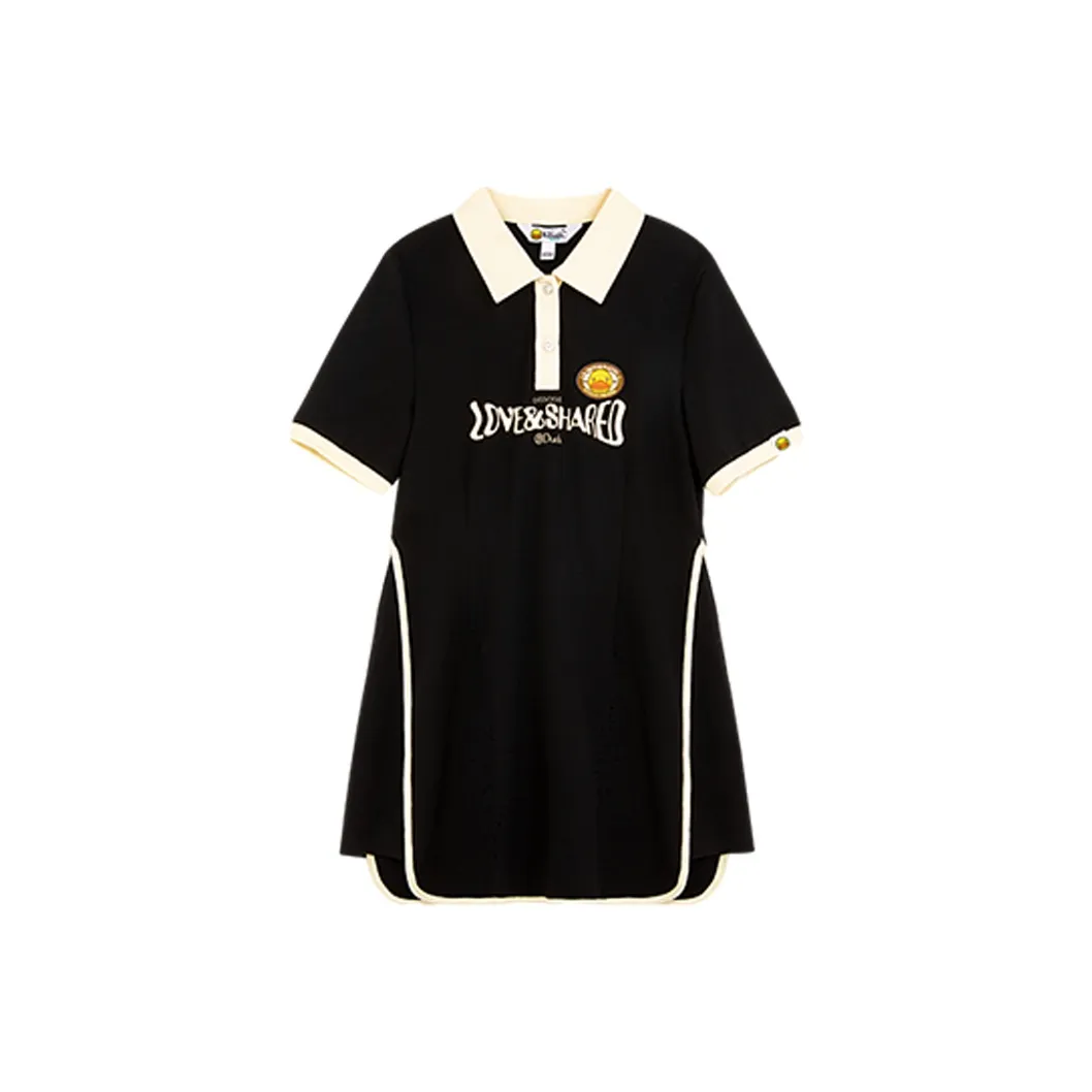 B.Duck Short Sleeved Dresses Women's Black