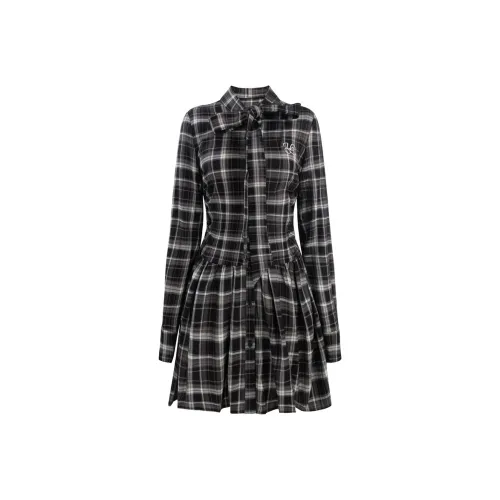 Unifree Black Женские Длинные Рукава Платья