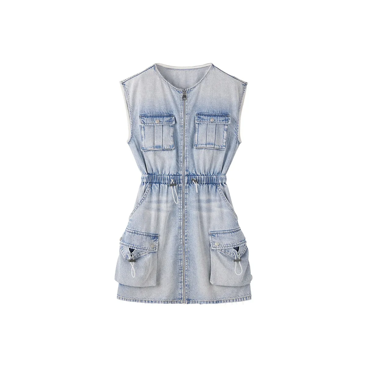 Miss Sixty Sleeveless Dress Women's Light Blue