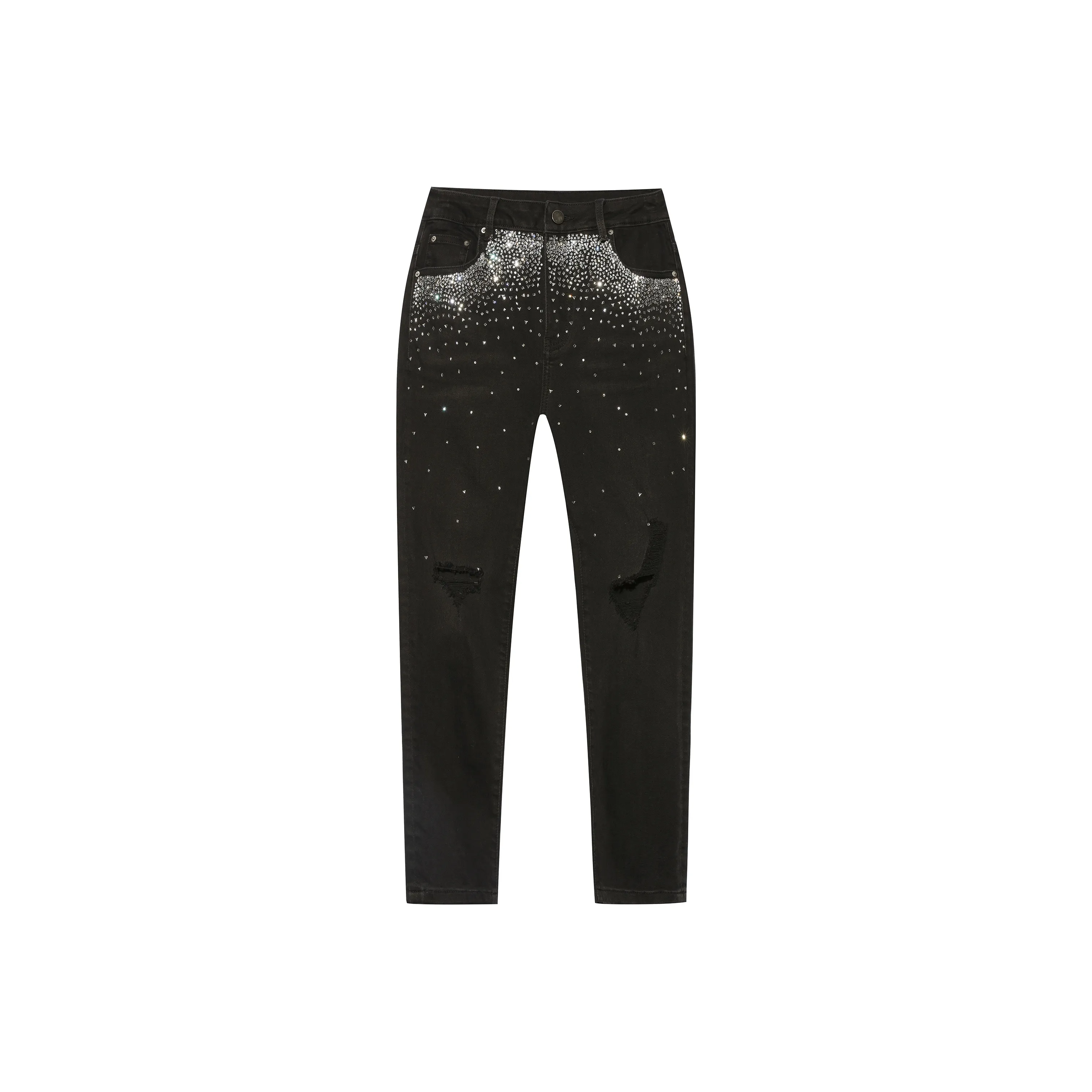 TCH Jeans Women's Black With Silver Logo